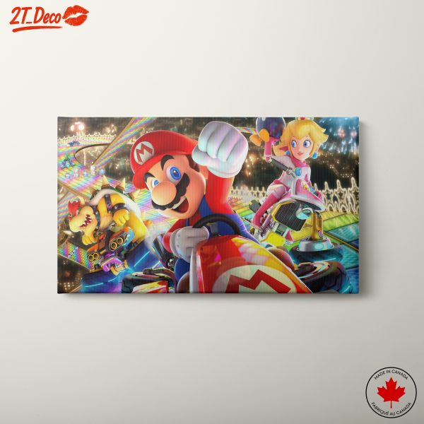 Colorful Mario Kart Characters in Action