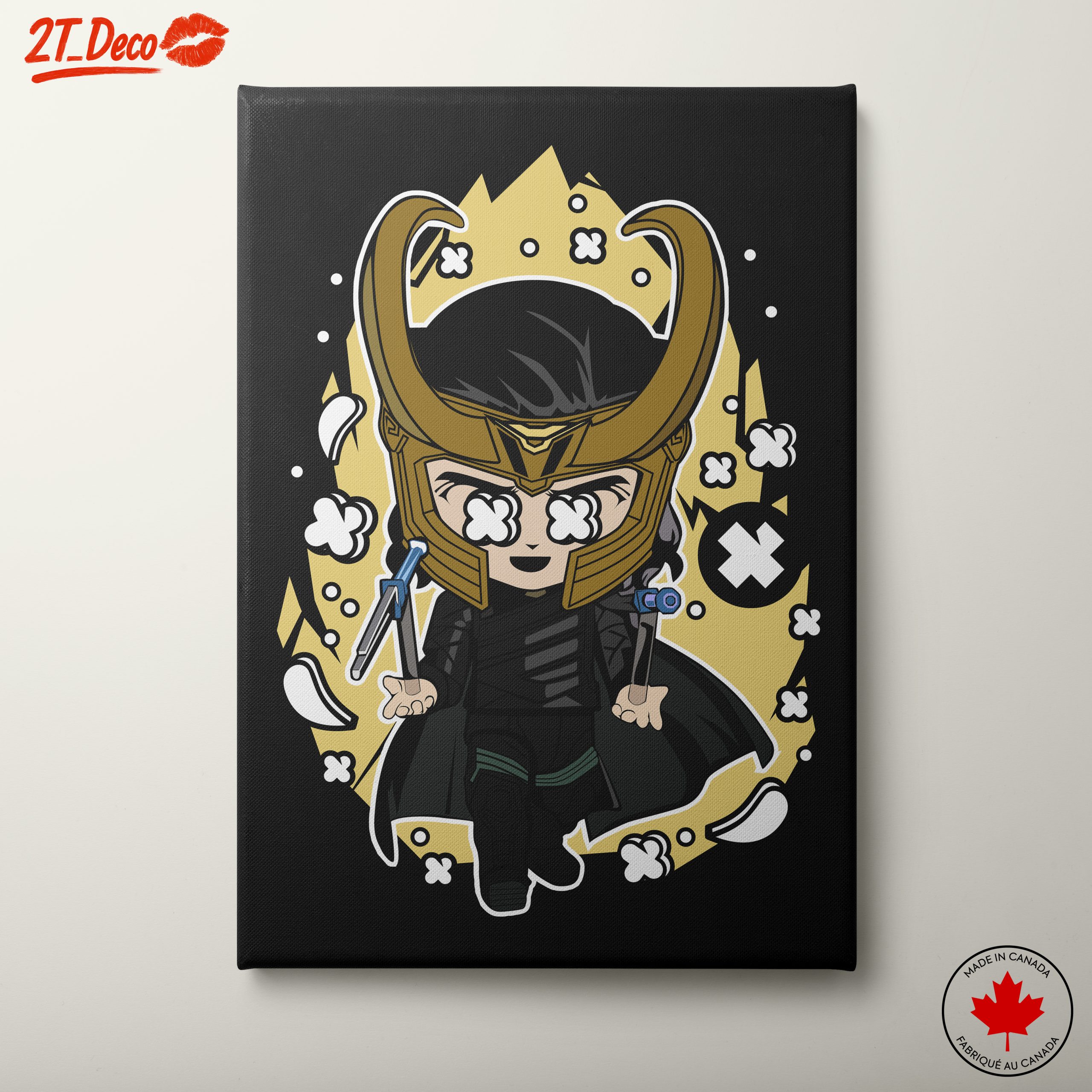 Chibi Character Art of Loki