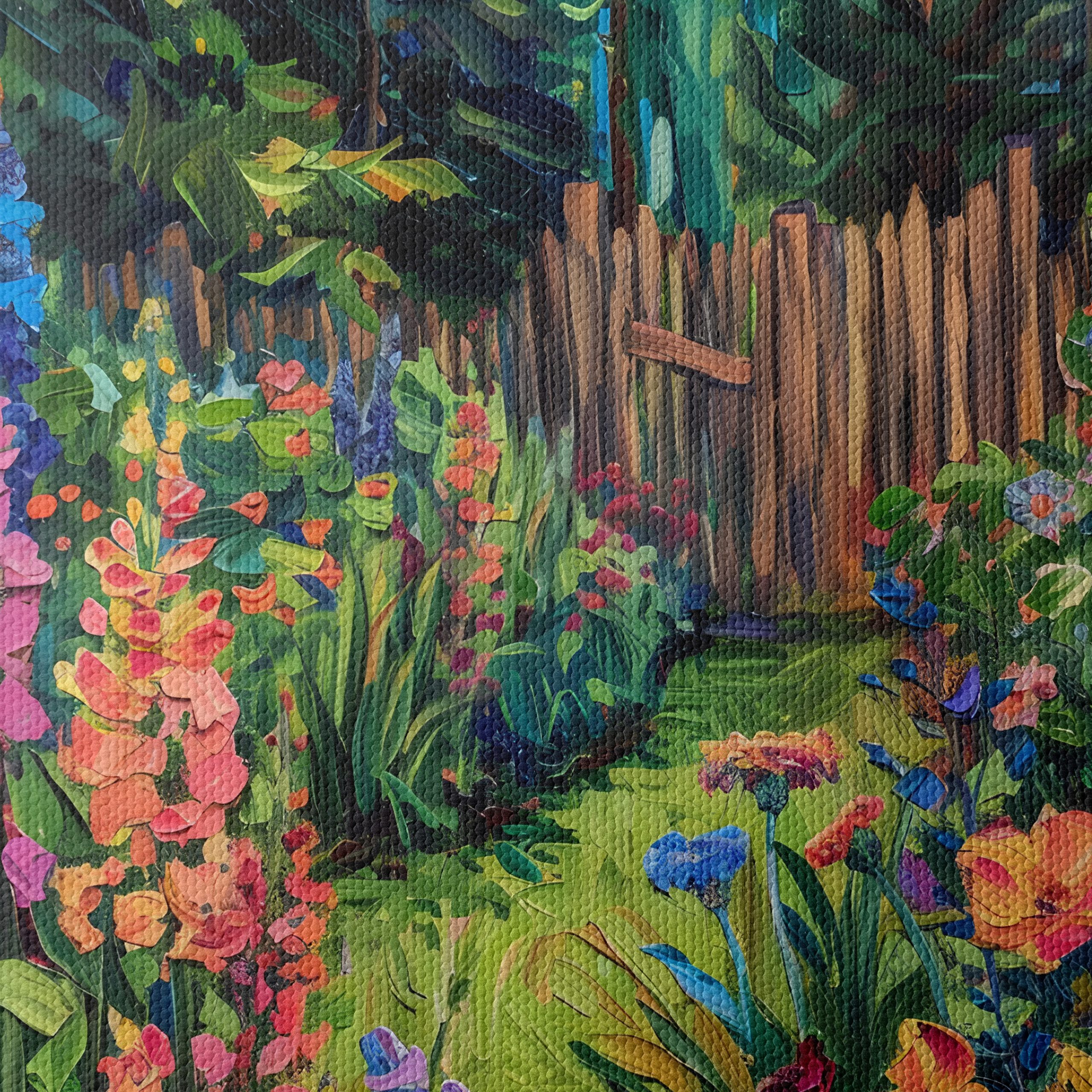 Vibrant Garden Path with Colorful Flowers - Image 4