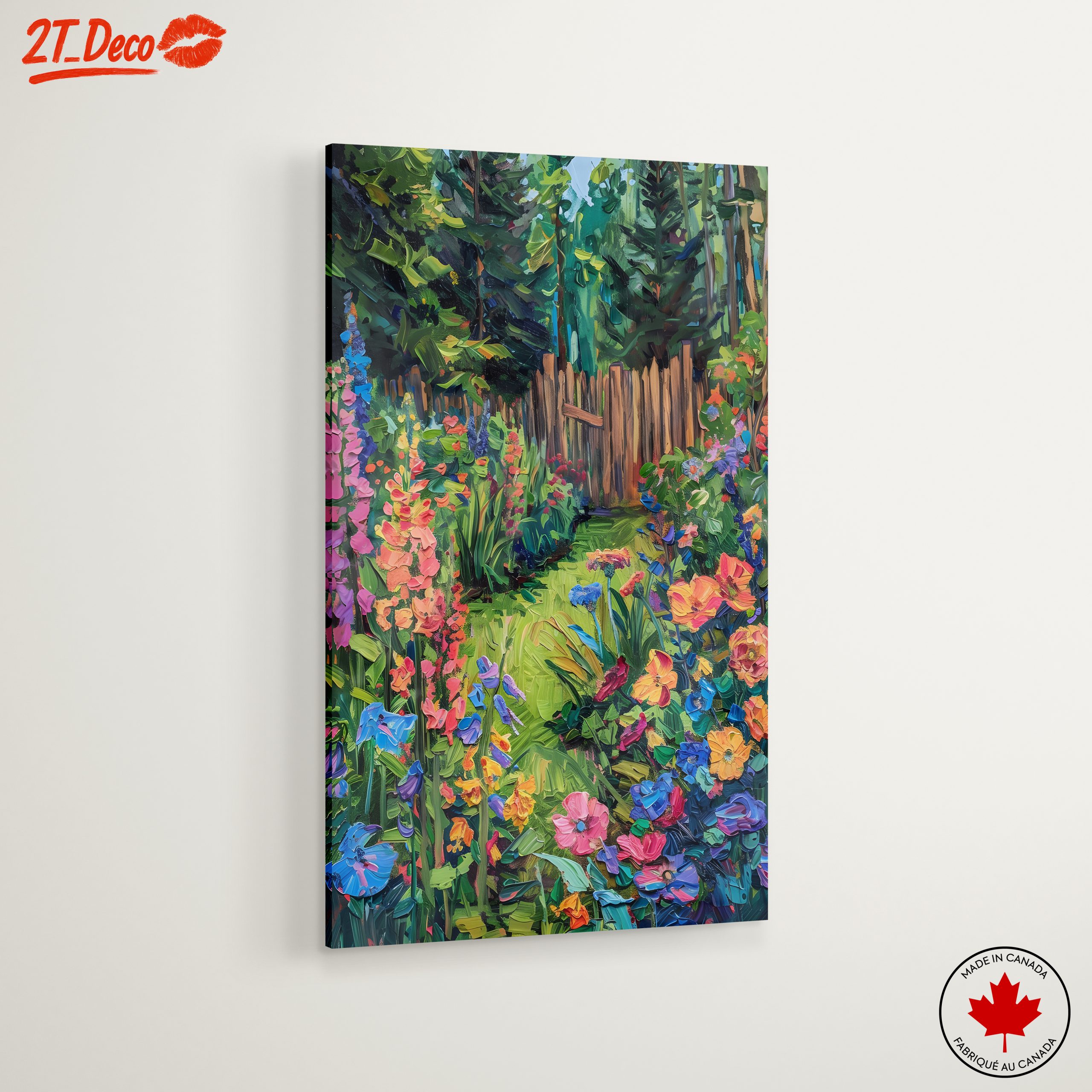 Vibrant Garden Path with Colorful Flowers - Image 6