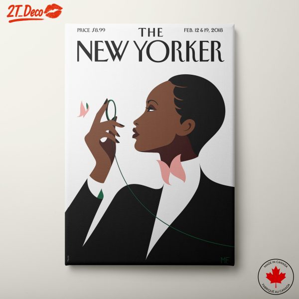 Elegant New Yorker Magazine Featuring Woman