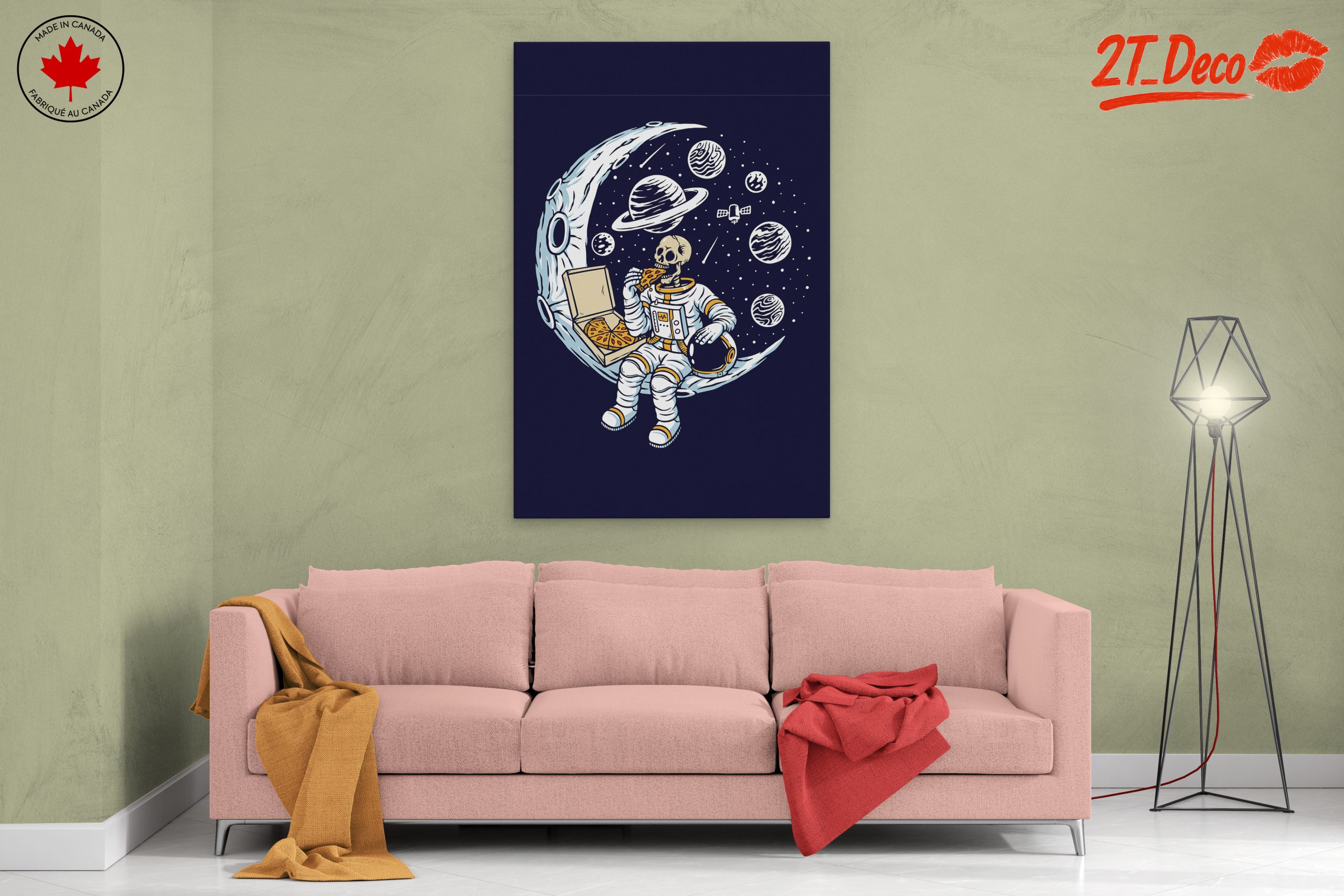 Astronaut Enjoying Pizza in Space - Image 2