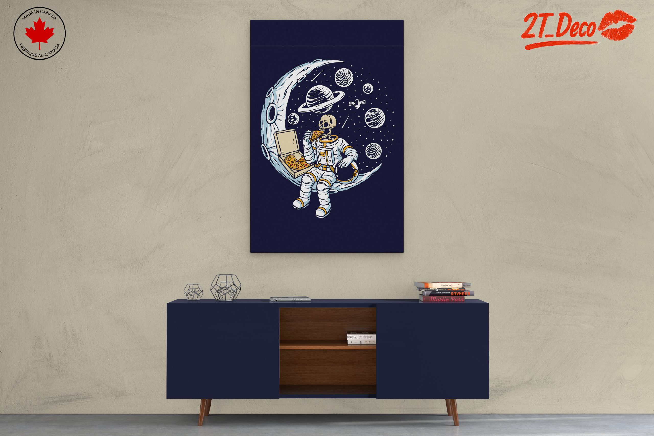 Astronaut Enjoying Pizza in Space - Image 3
