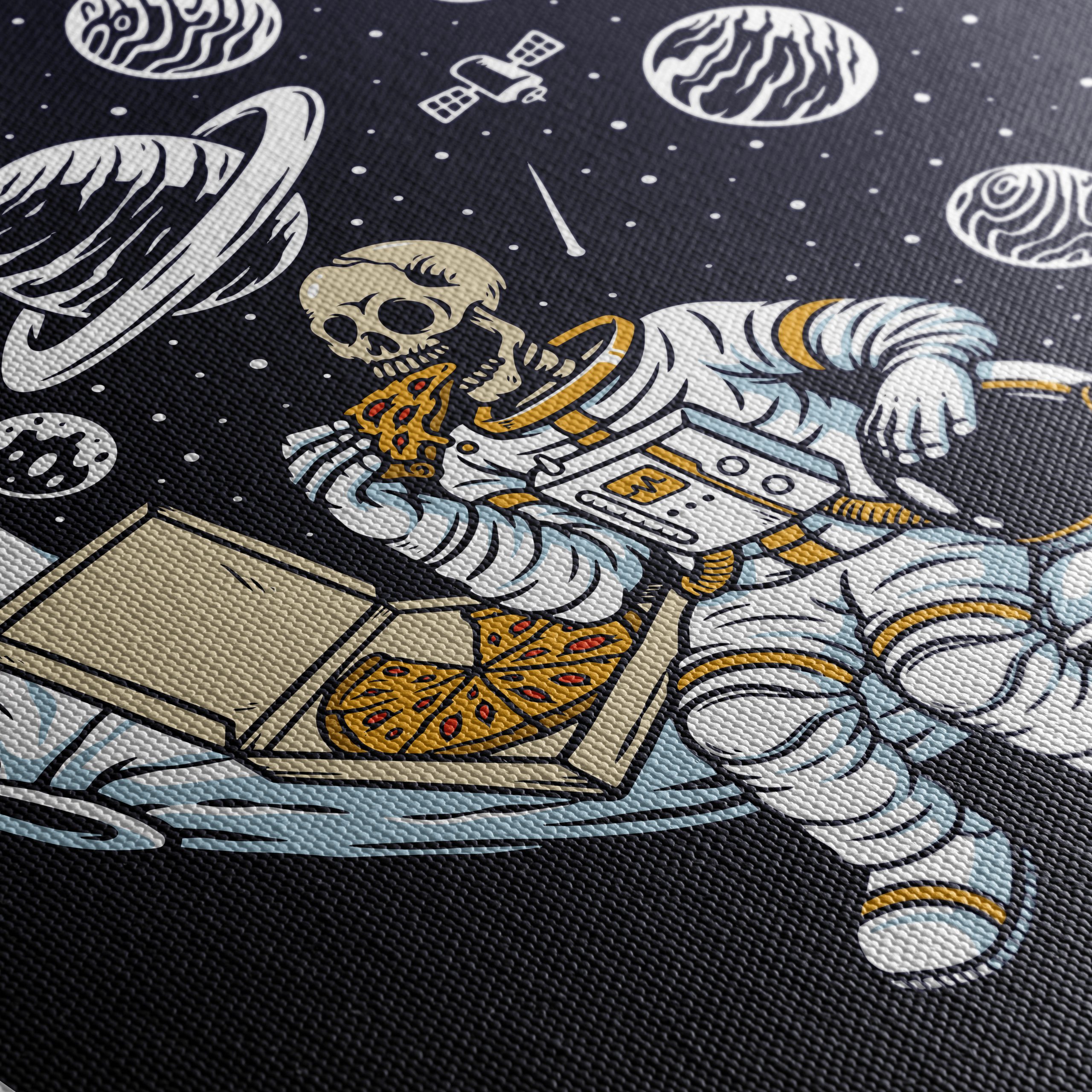 Astronaut Enjoying Pizza in Space - Image 5