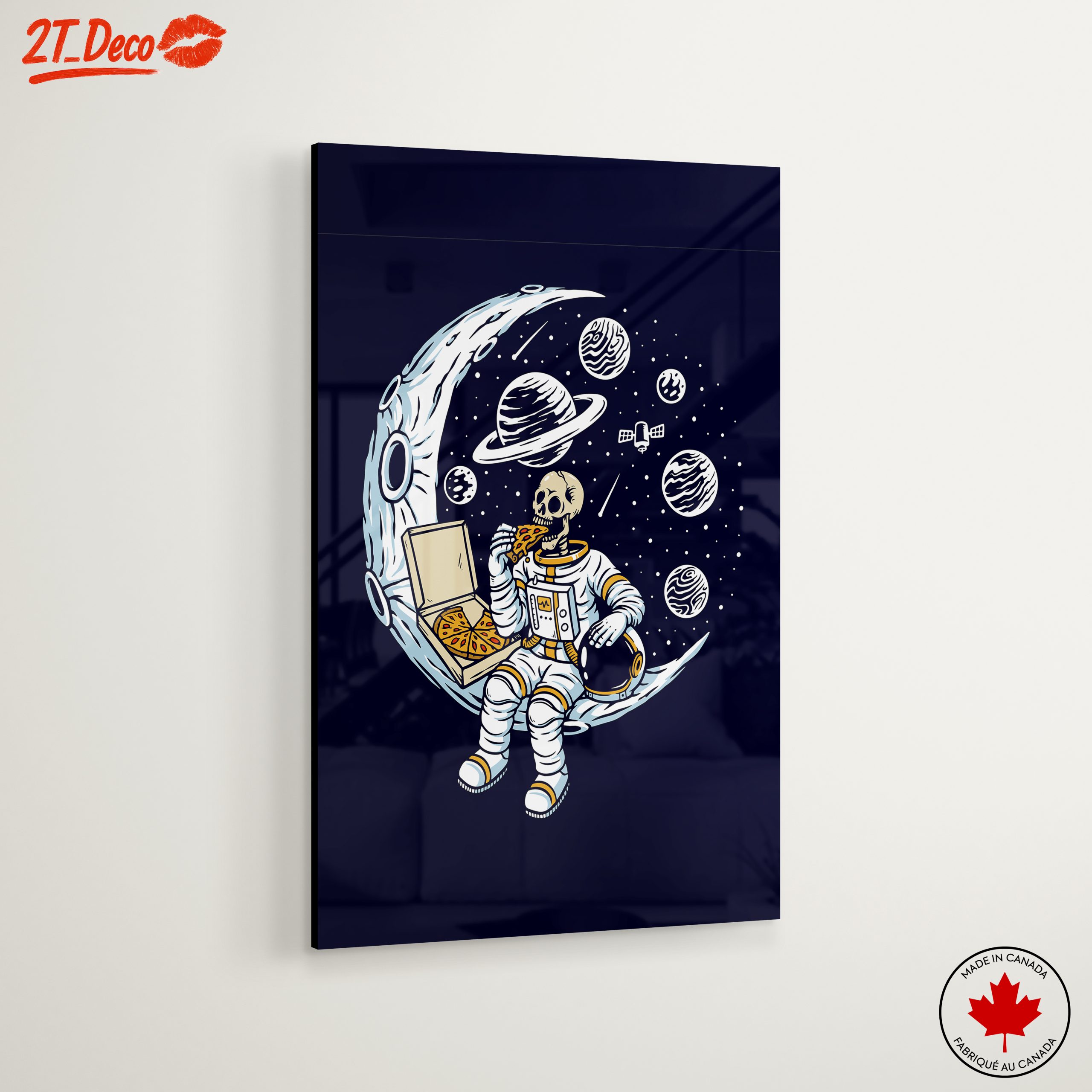 Astronaut Enjoying Pizza in Space - Image 6