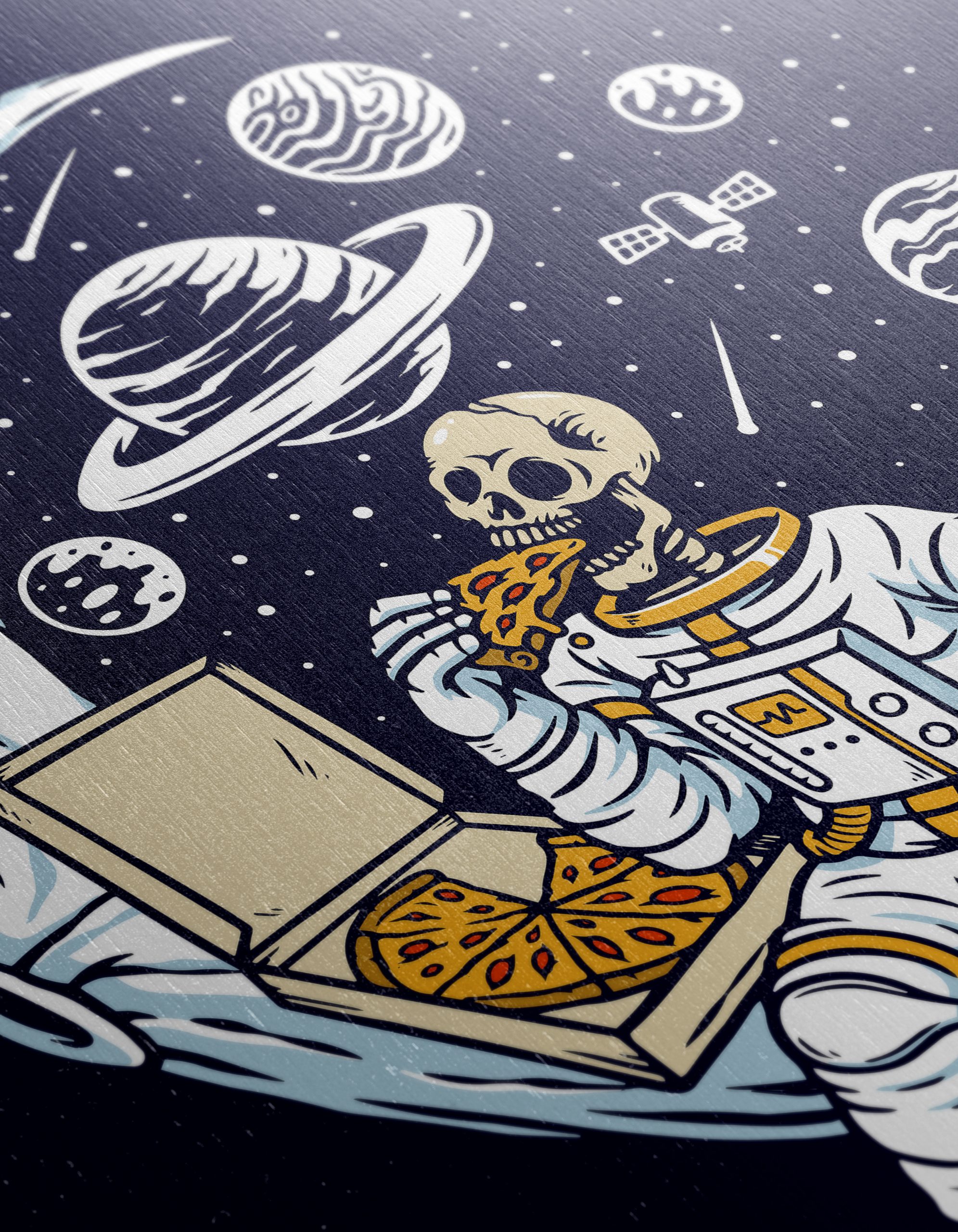 Astronaut Enjoying Pizza in Space - Image 12