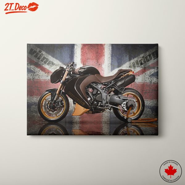 Stylish Bulldog Motorcycle Art