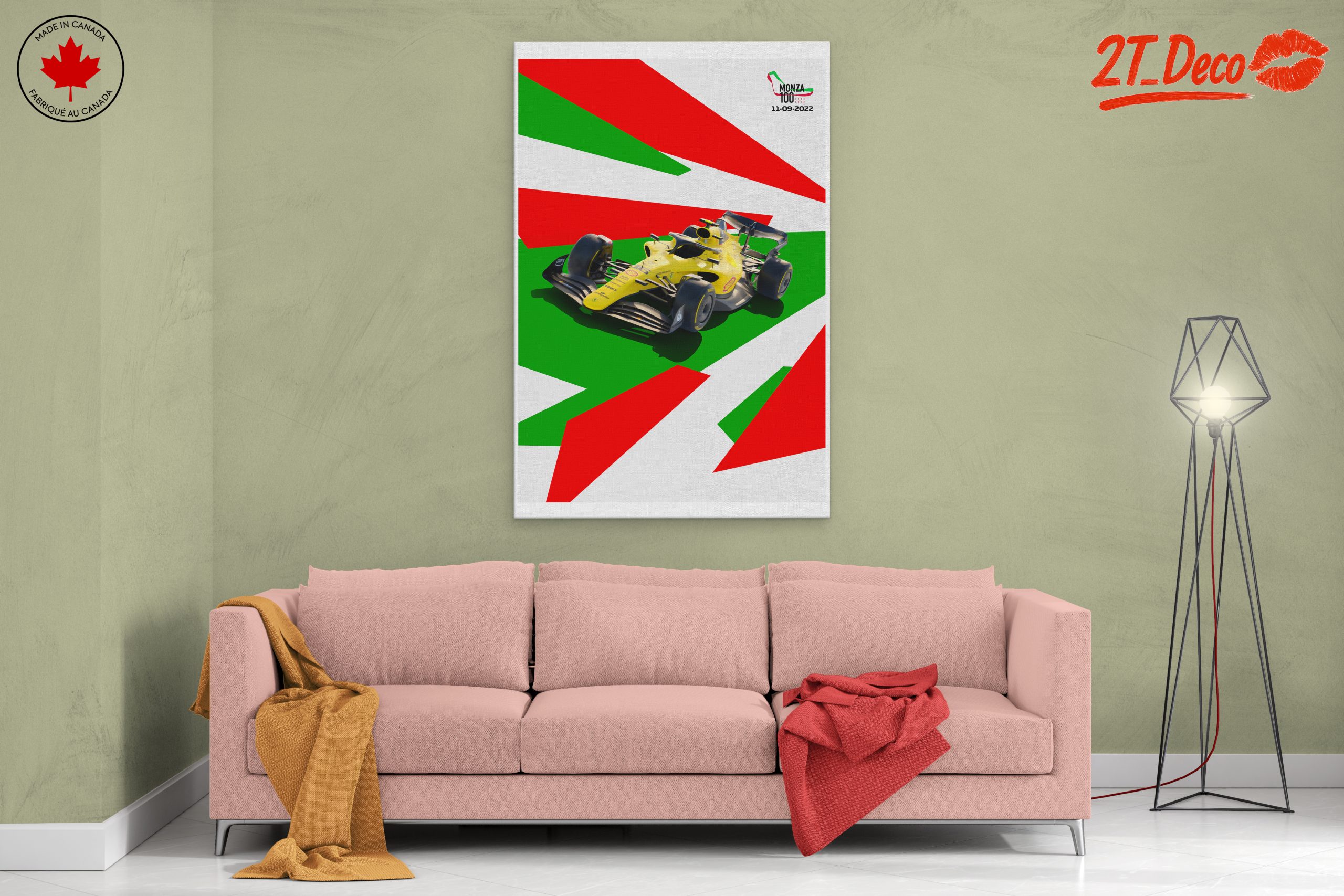 Dynamic Formula 1 Artwork with Bold Colors - Image 2