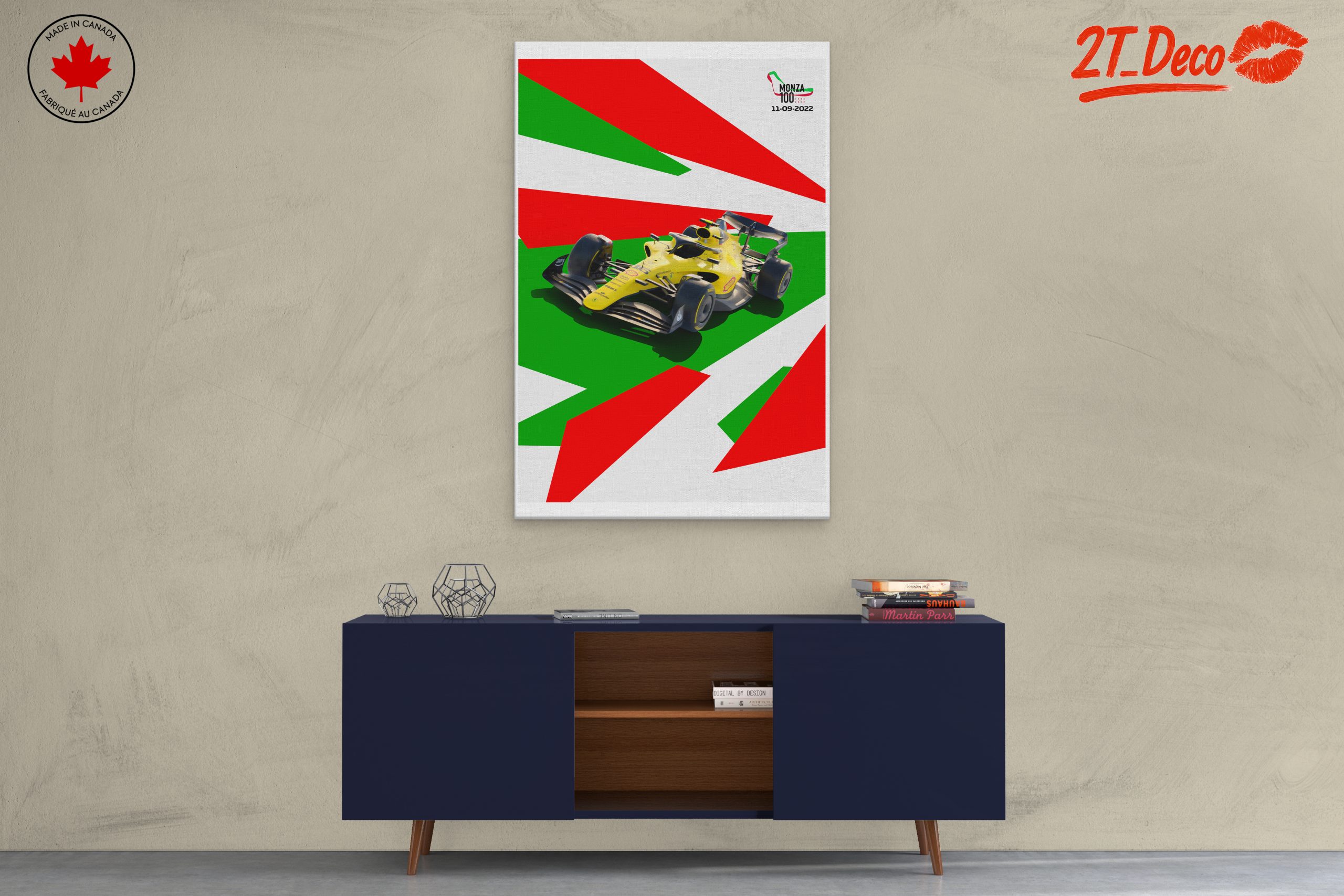Dynamic Formula 1 Artwork with Bold Colors - Image 3
