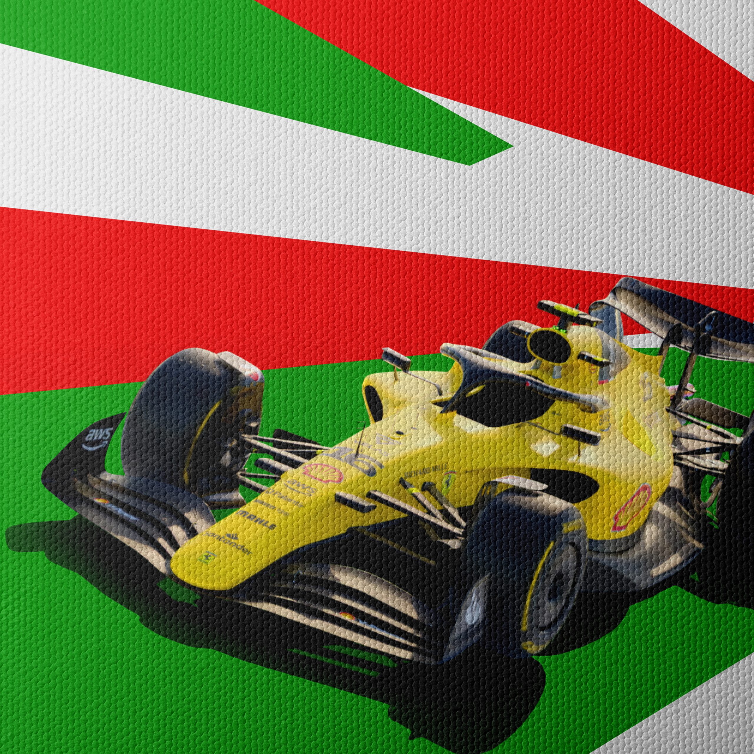 Dynamic Formula 1 Artwork with Bold Colors - Image 4