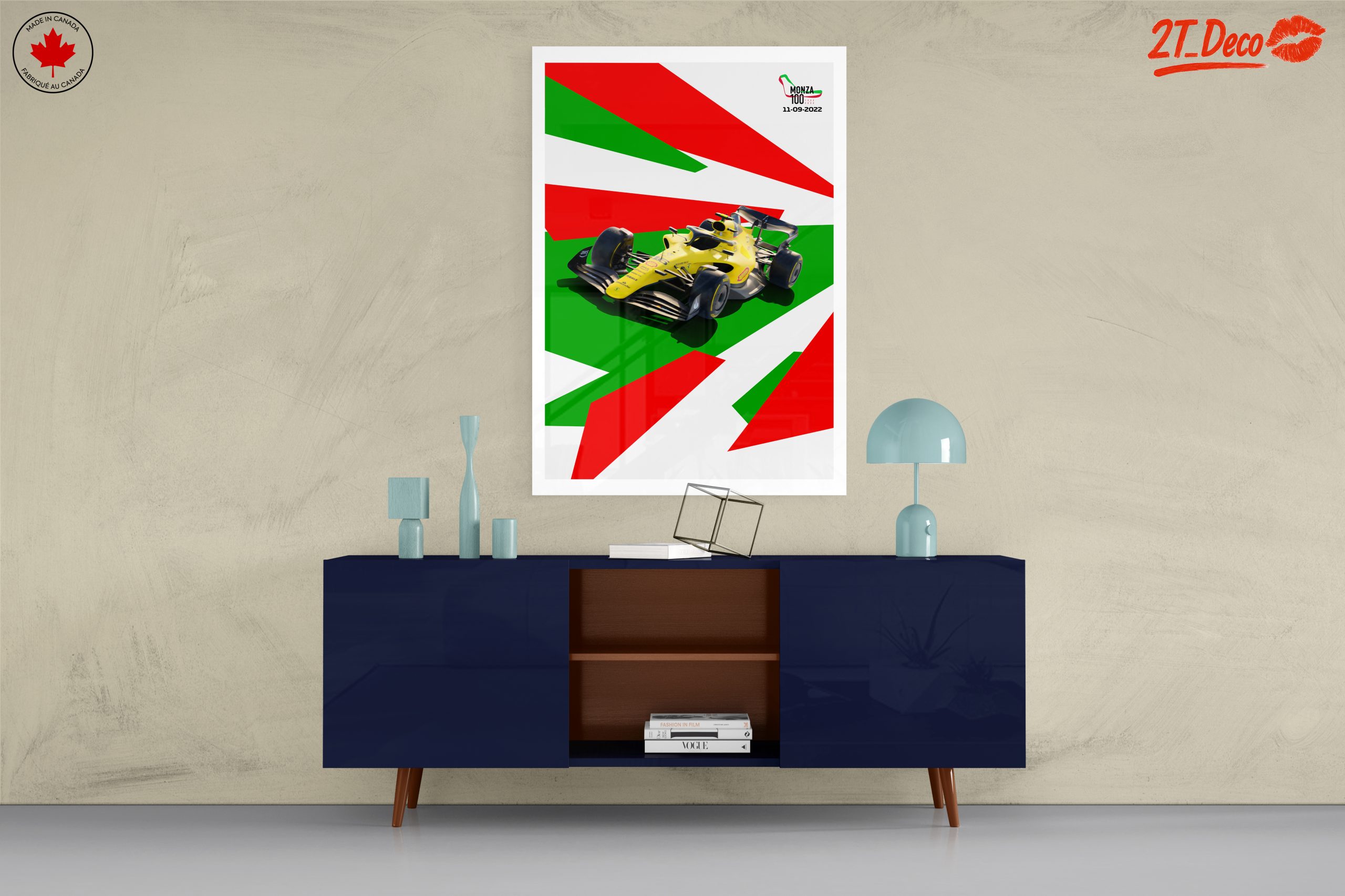Dynamic Formula 1 Artwork with Bold Colors - Image 8