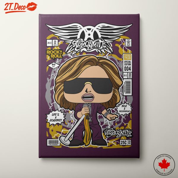 Aerosmith Inspired Pop Art Character