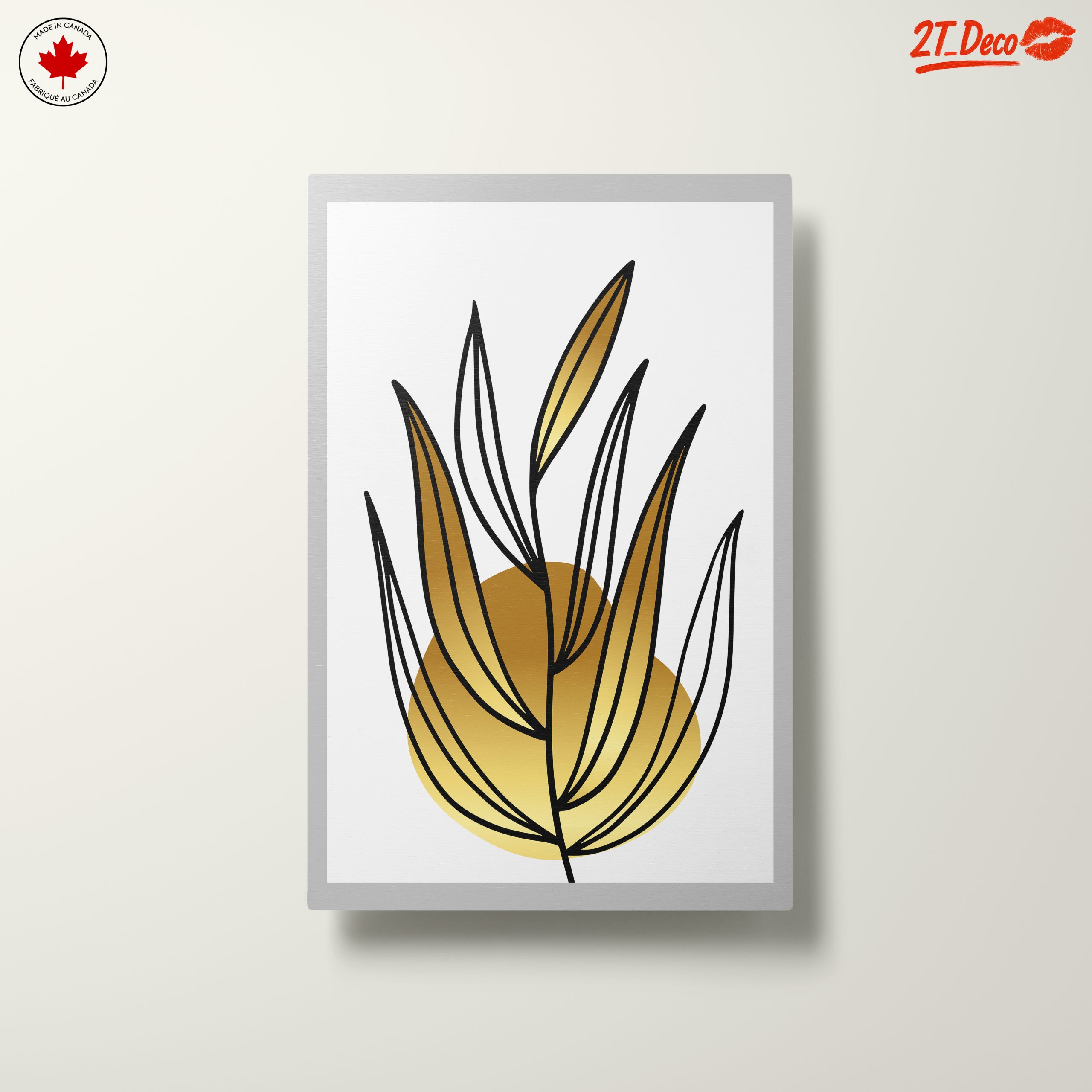 Abstract Botanical with Gold Accents - Image 10