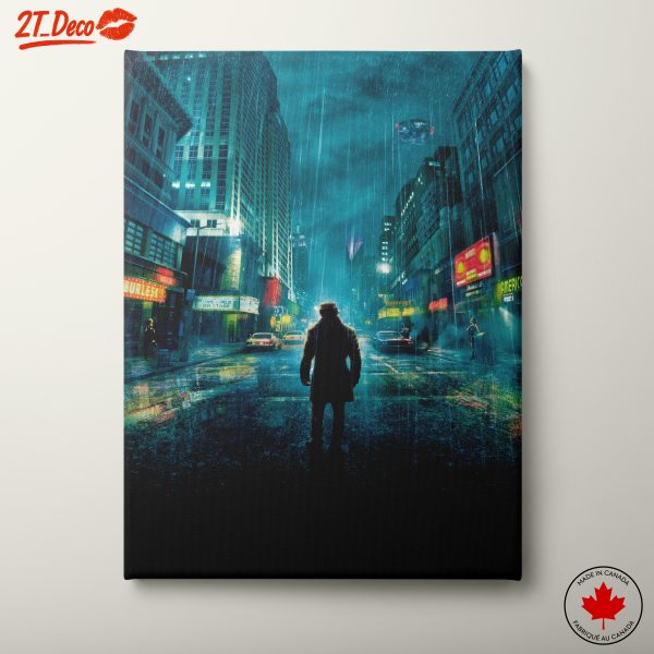 Mysterious Batman Cityscape Art