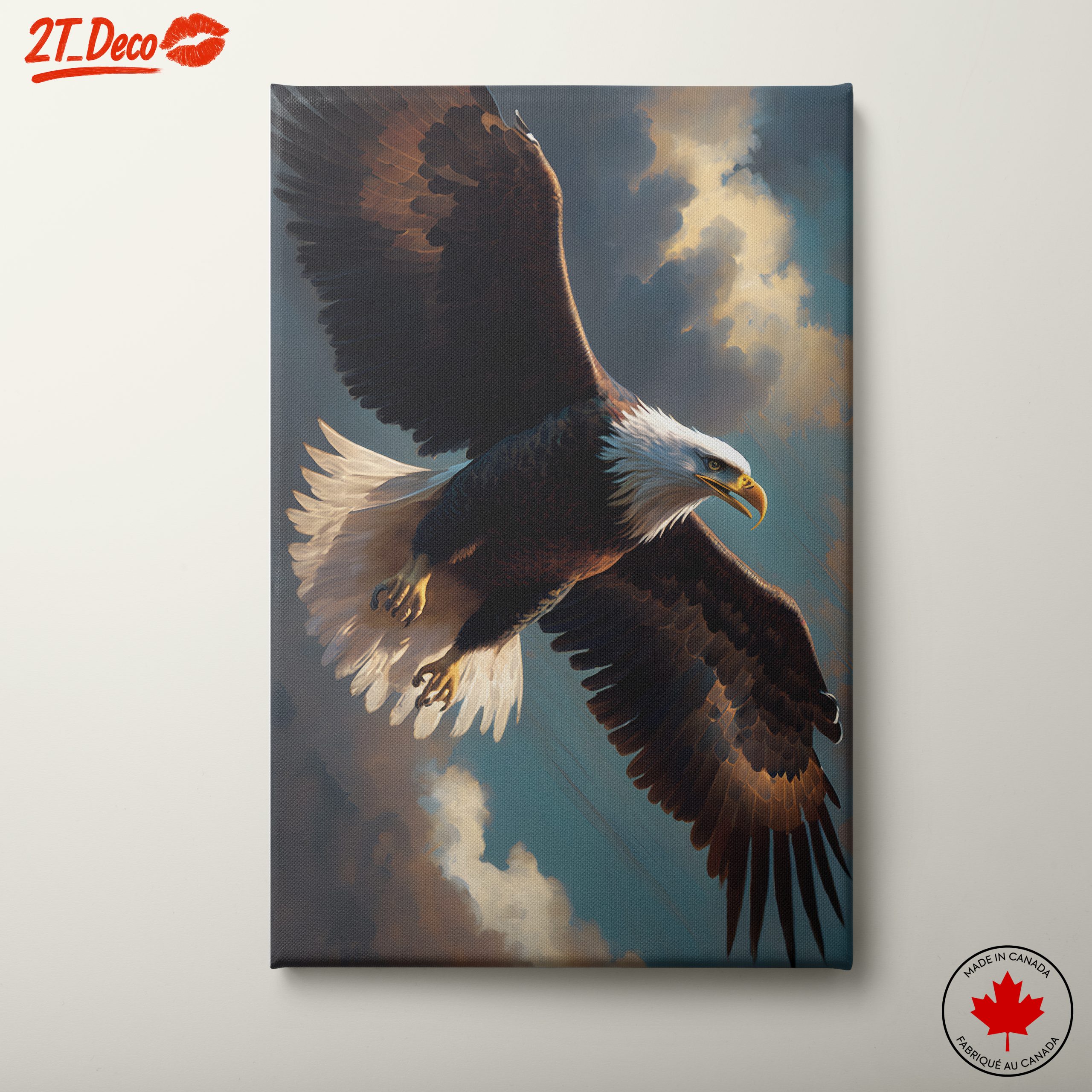 Majestic Eagle in Flight Wall Art 2