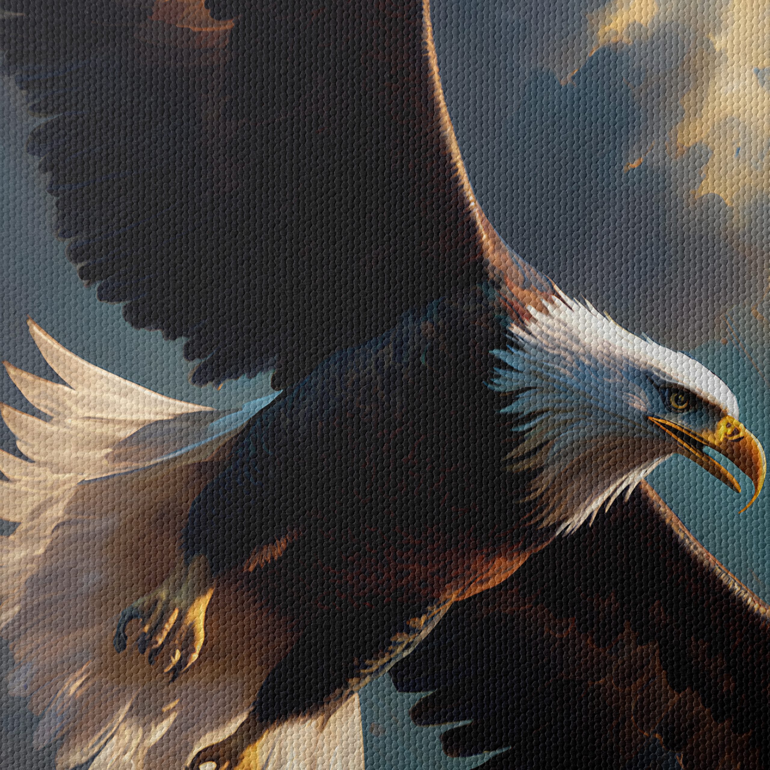 Majestic Eagle in Flight Wall Art 2 - Image 4