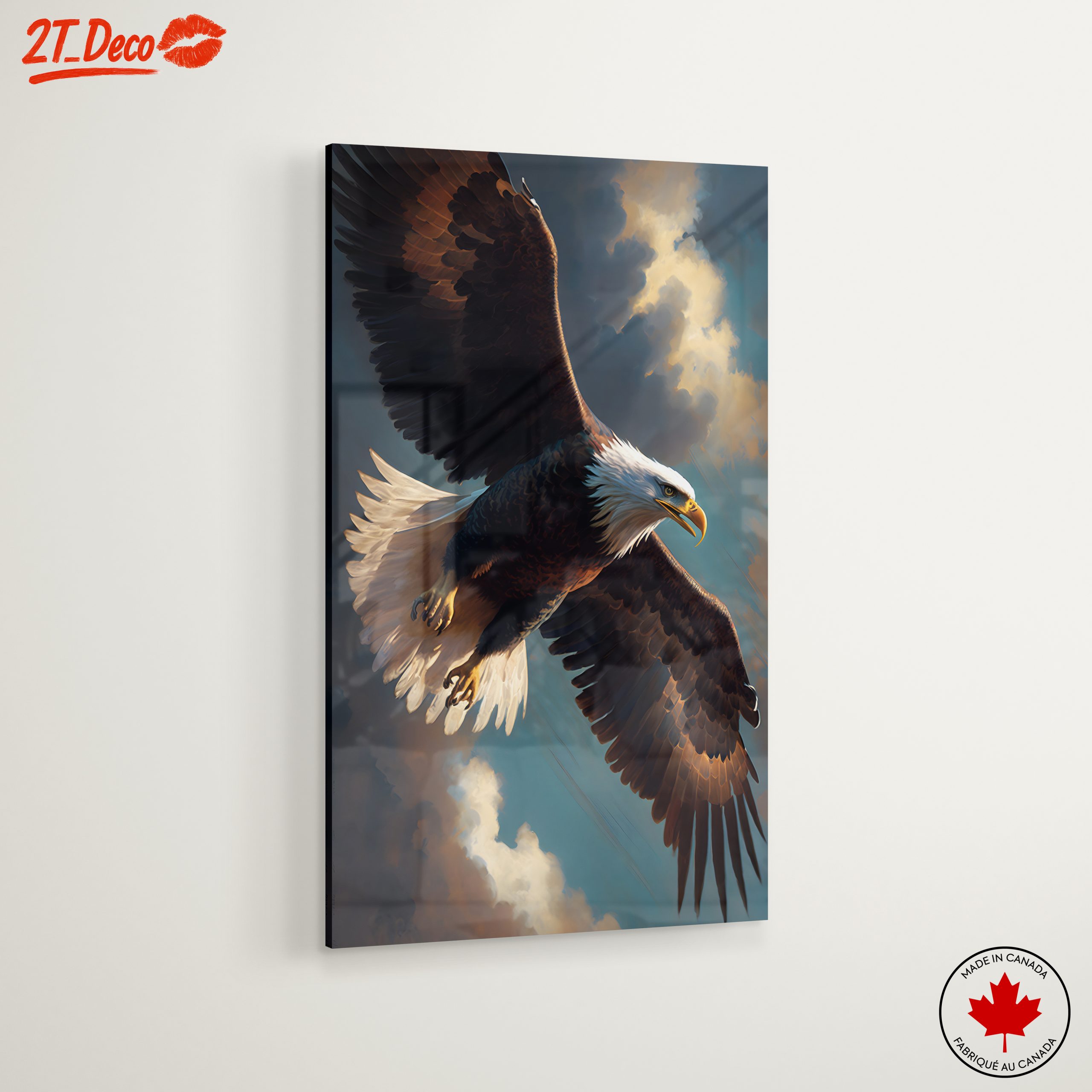 Majestic Eagle in Flight Wall Art 2 - Image 6