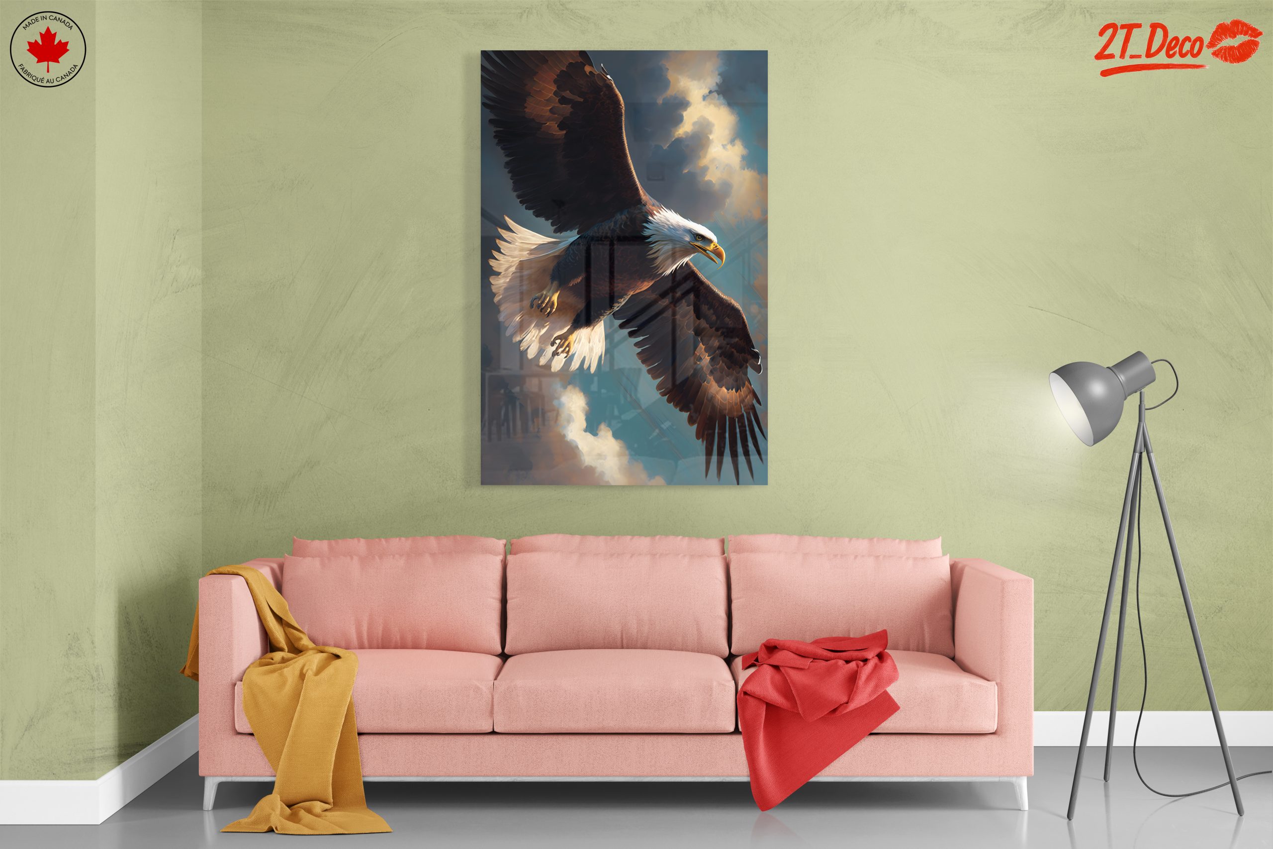 Majestic Eagle in Flight Wall Art 2 - Image 7