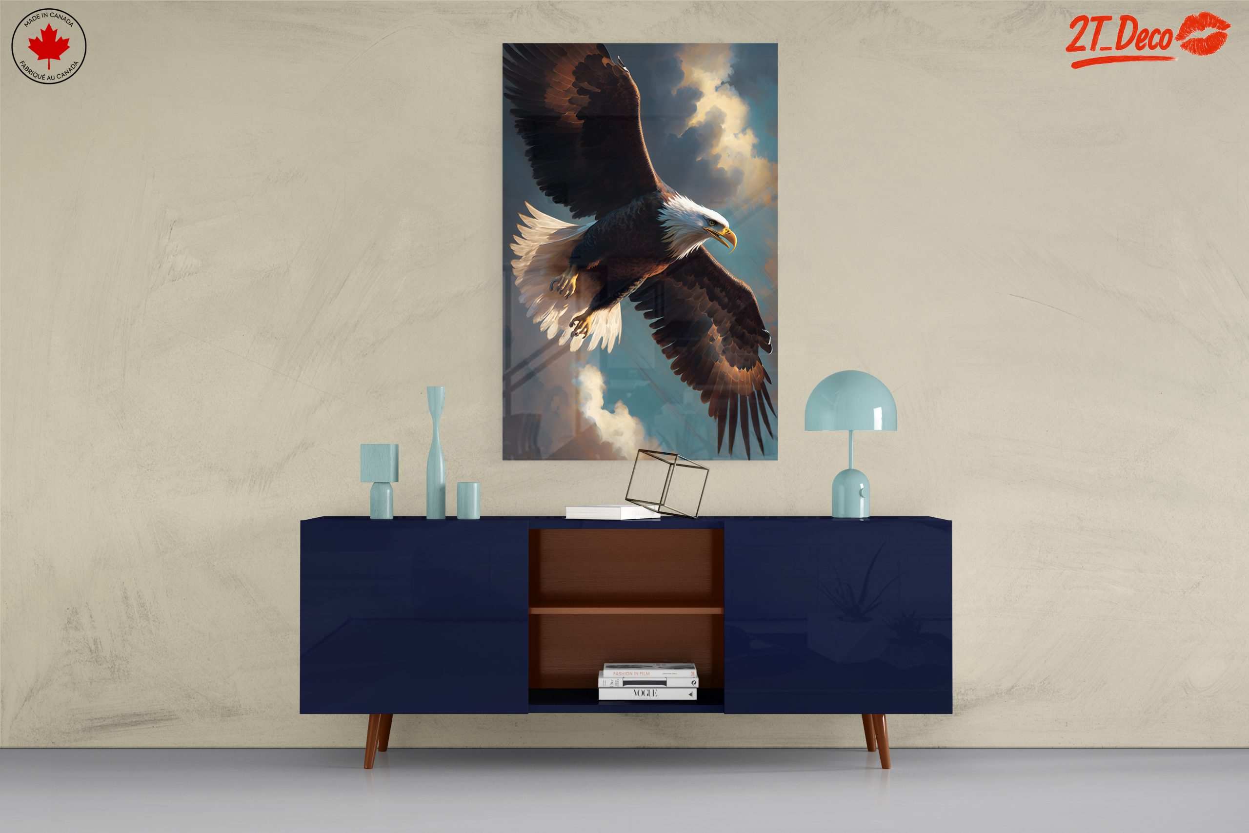 Majestic Eagle in Flight Wall Art 2 - Image 8