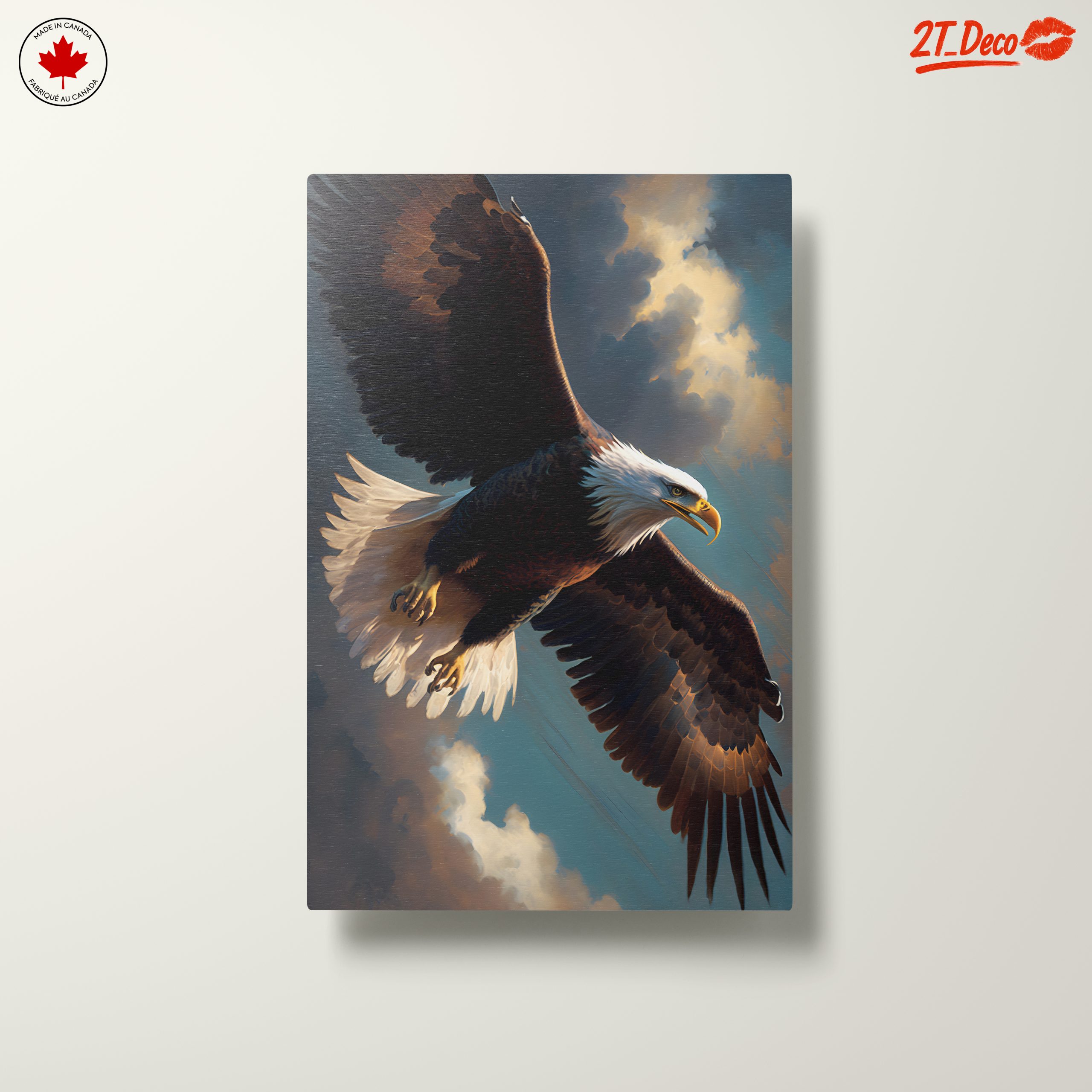 Majestic Eagle in Flight Wall Art 2 - Image 10