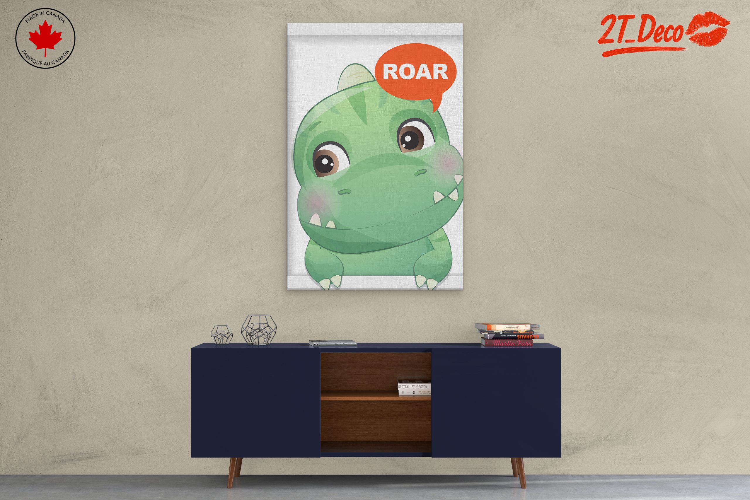 Cute Cartoon Dinosaur with Roar - Image 3