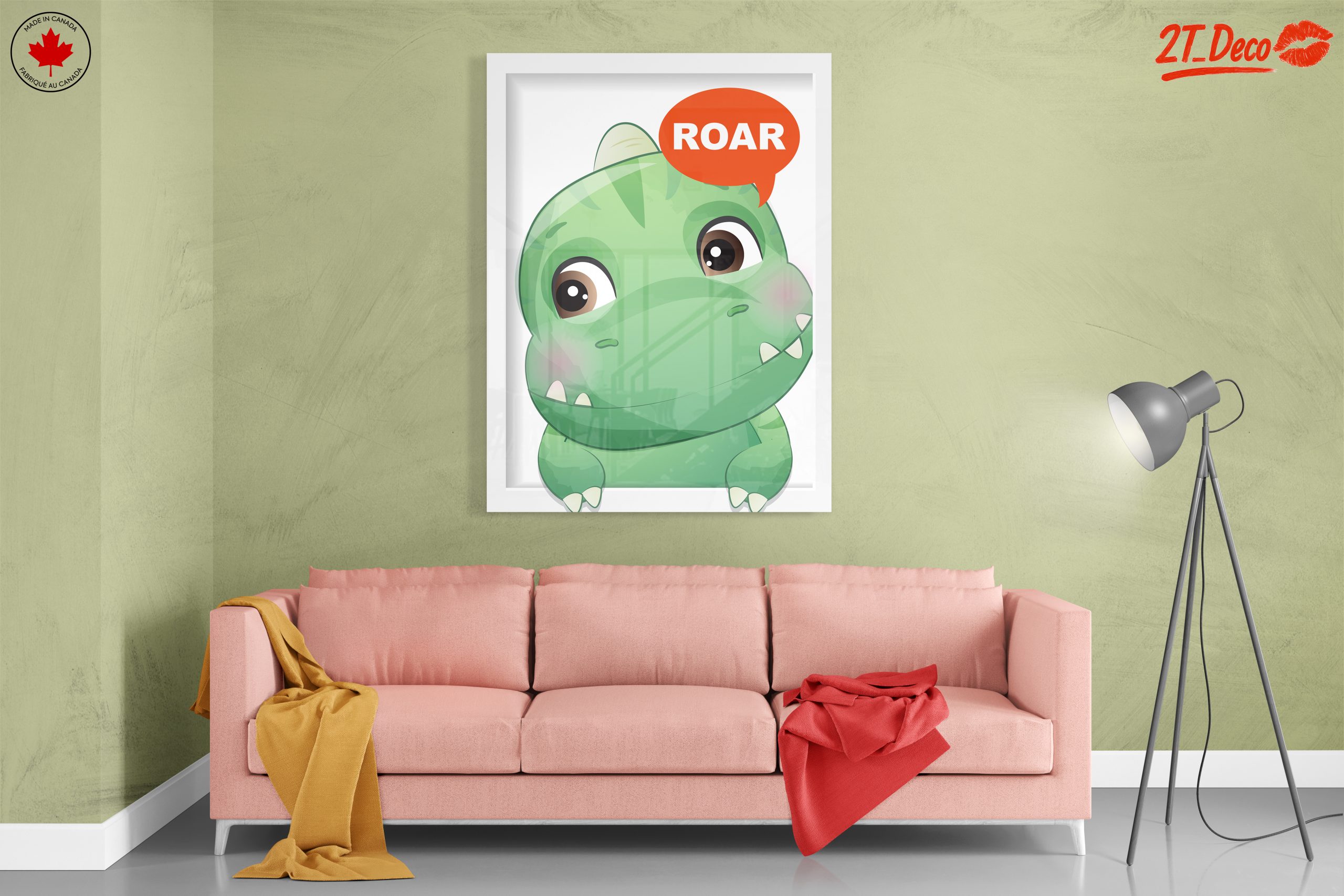 Cute Cartoon Dinosaur with Roar - Image 7