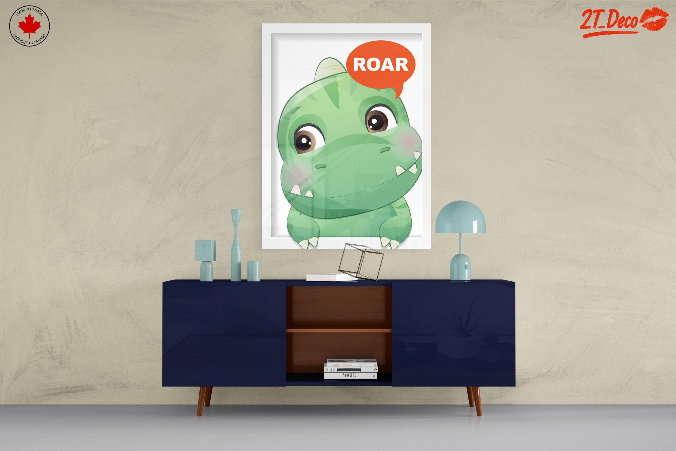 Cute Cartoon Dinosaur with Roar - Image 8