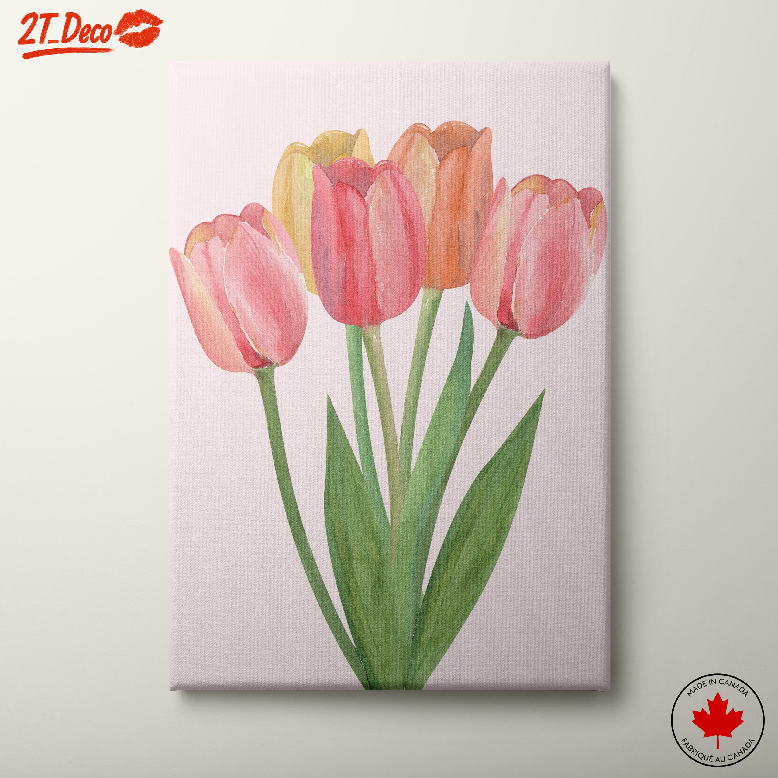Colorful Tulip Arrangement for Home Decor