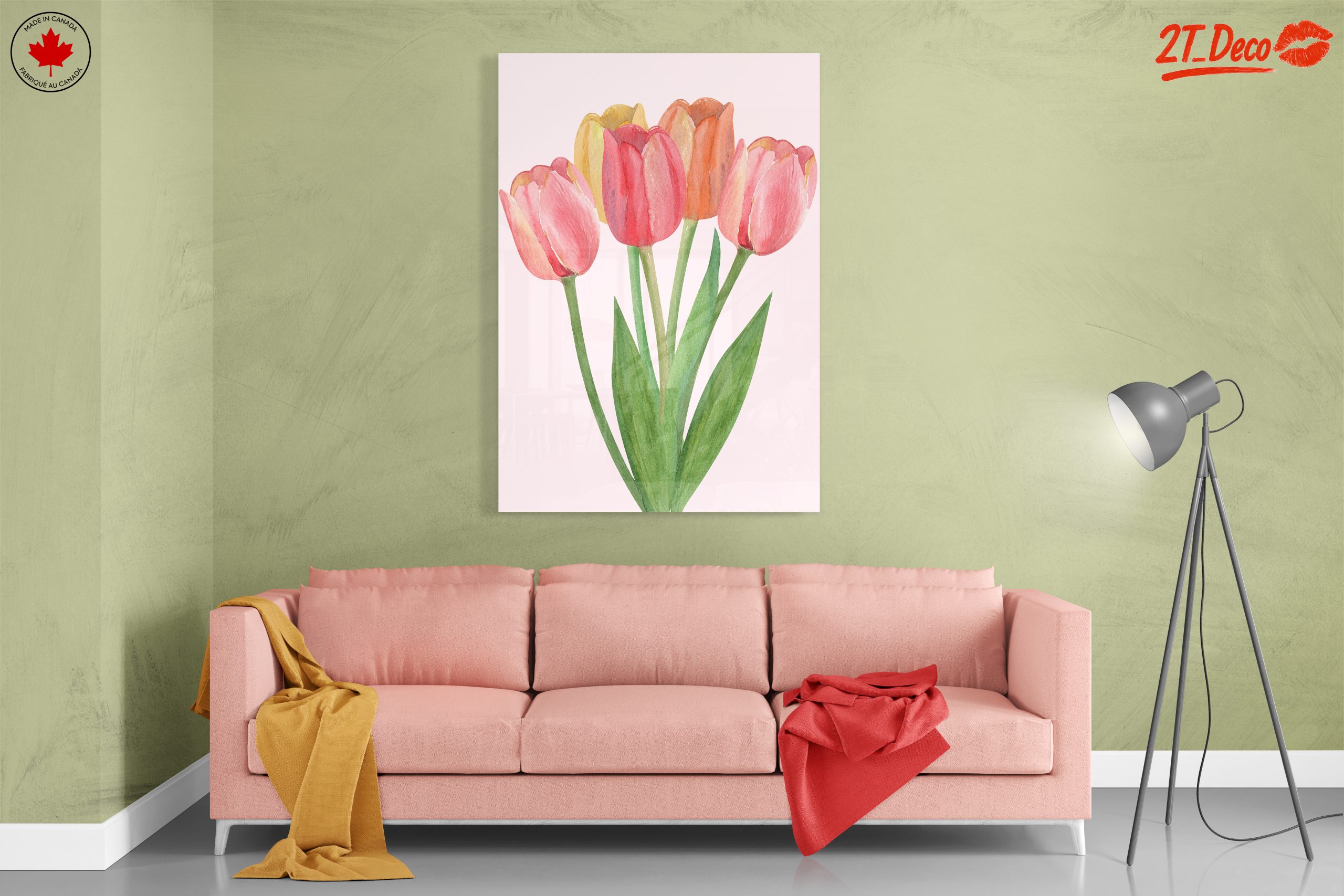 Colorful Tulip Arrangement for Home Decor - Image 7
