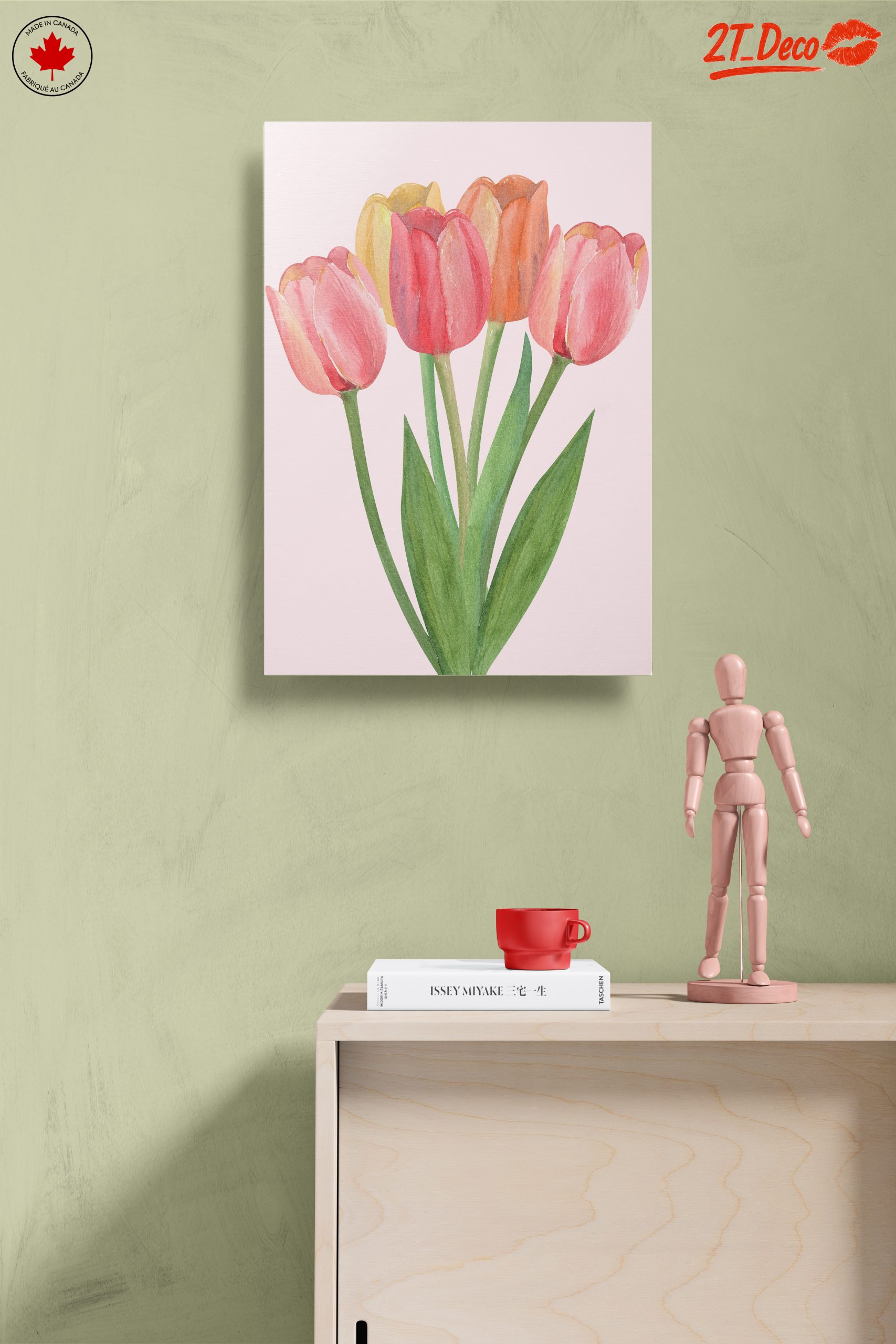 Colorful Tulip Arrangement for Home Decor - Image 14