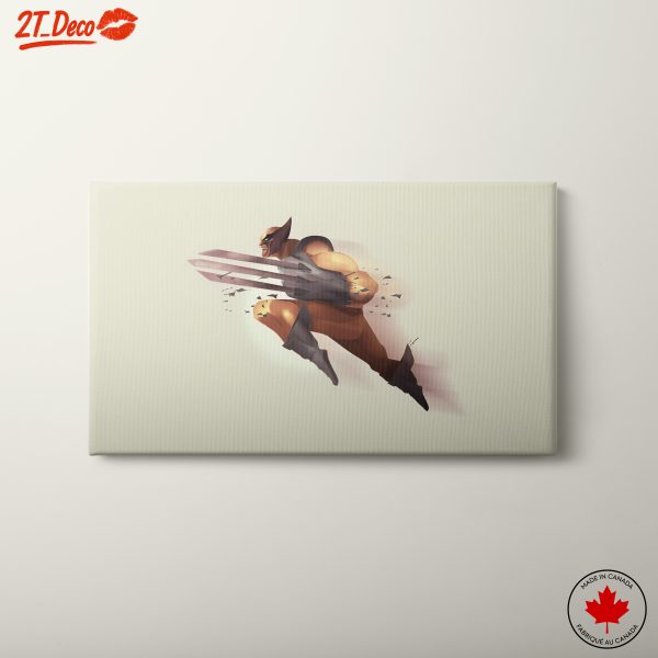 Dynamic Wolverine Action Art