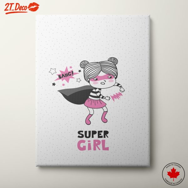 Cute Kids Superhero Artwork