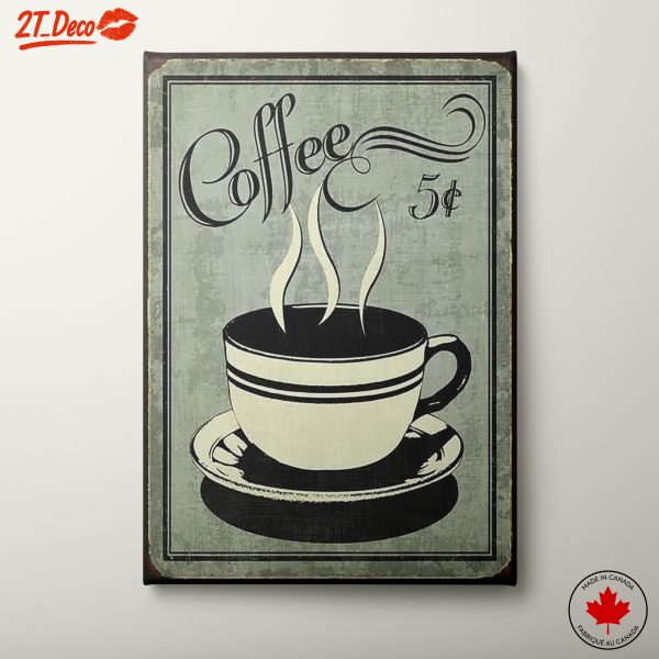 Vintage Coffee Cup Artwork