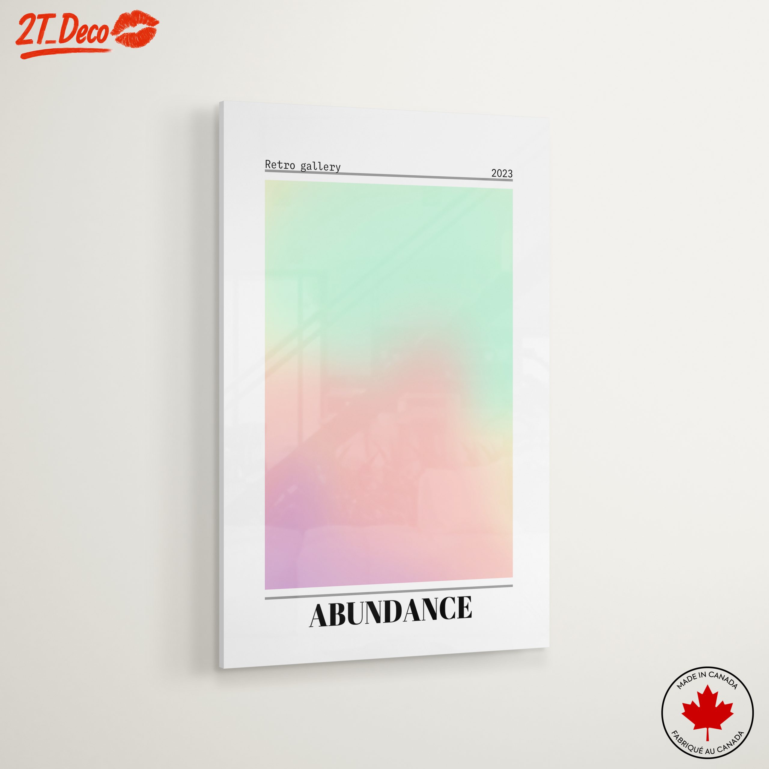 Retro Abstract Art with Soft Colors - Image 6