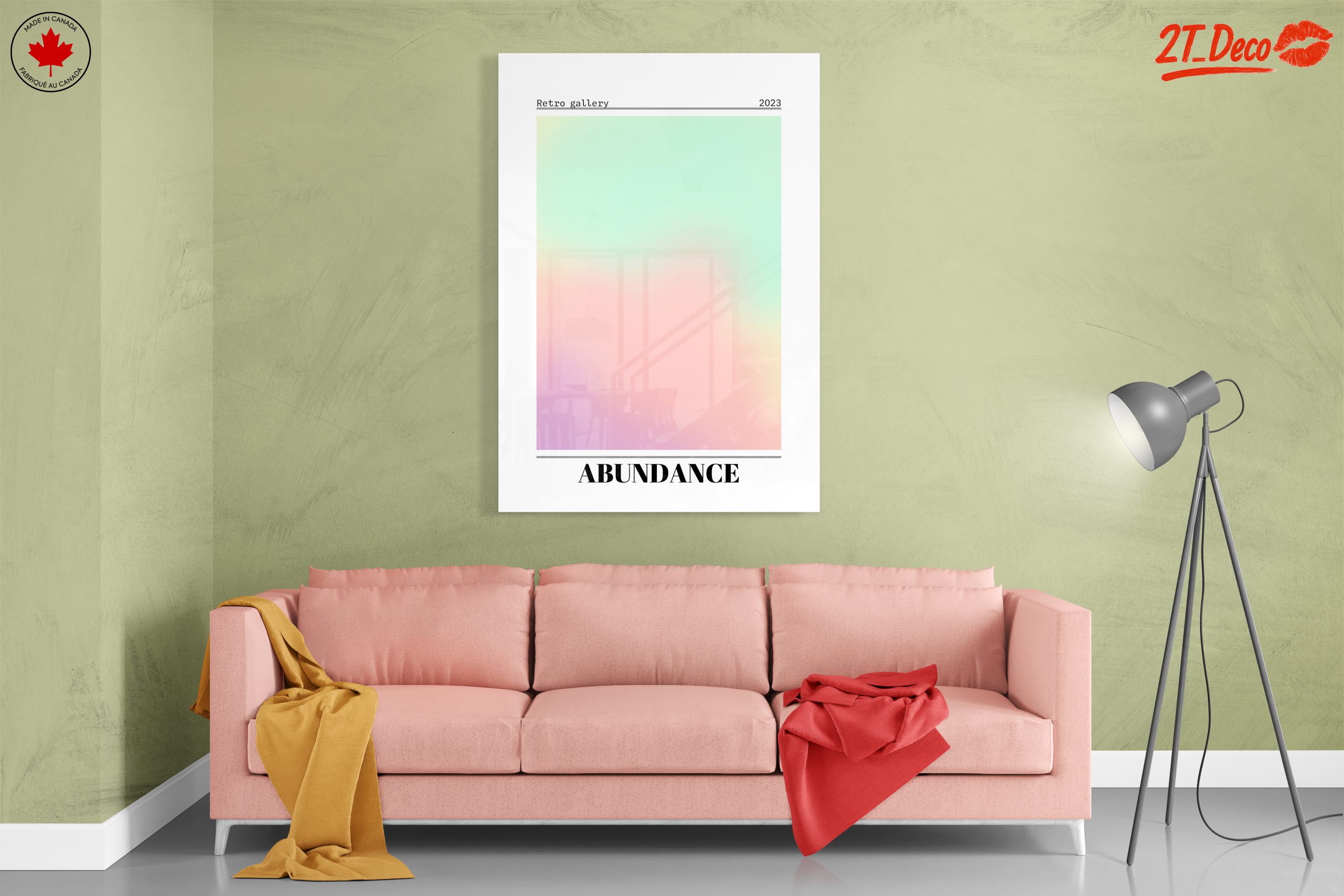 Retro Abstract Art with Soft Colors - Image 7