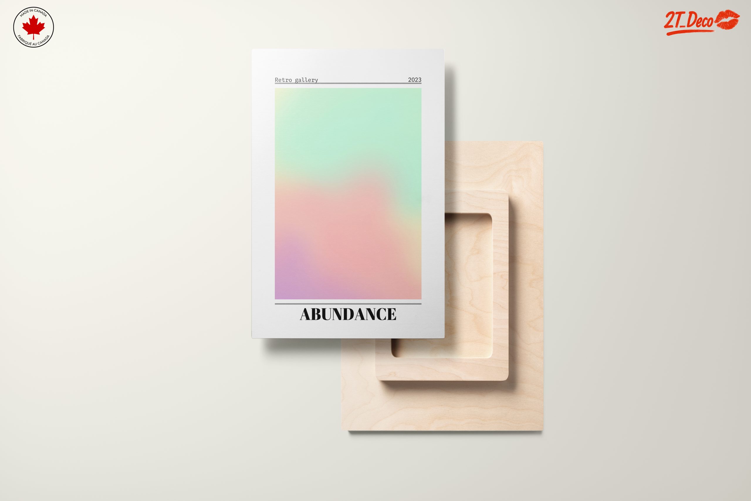 Retro Abstract Art with Soft Colors - Image 11