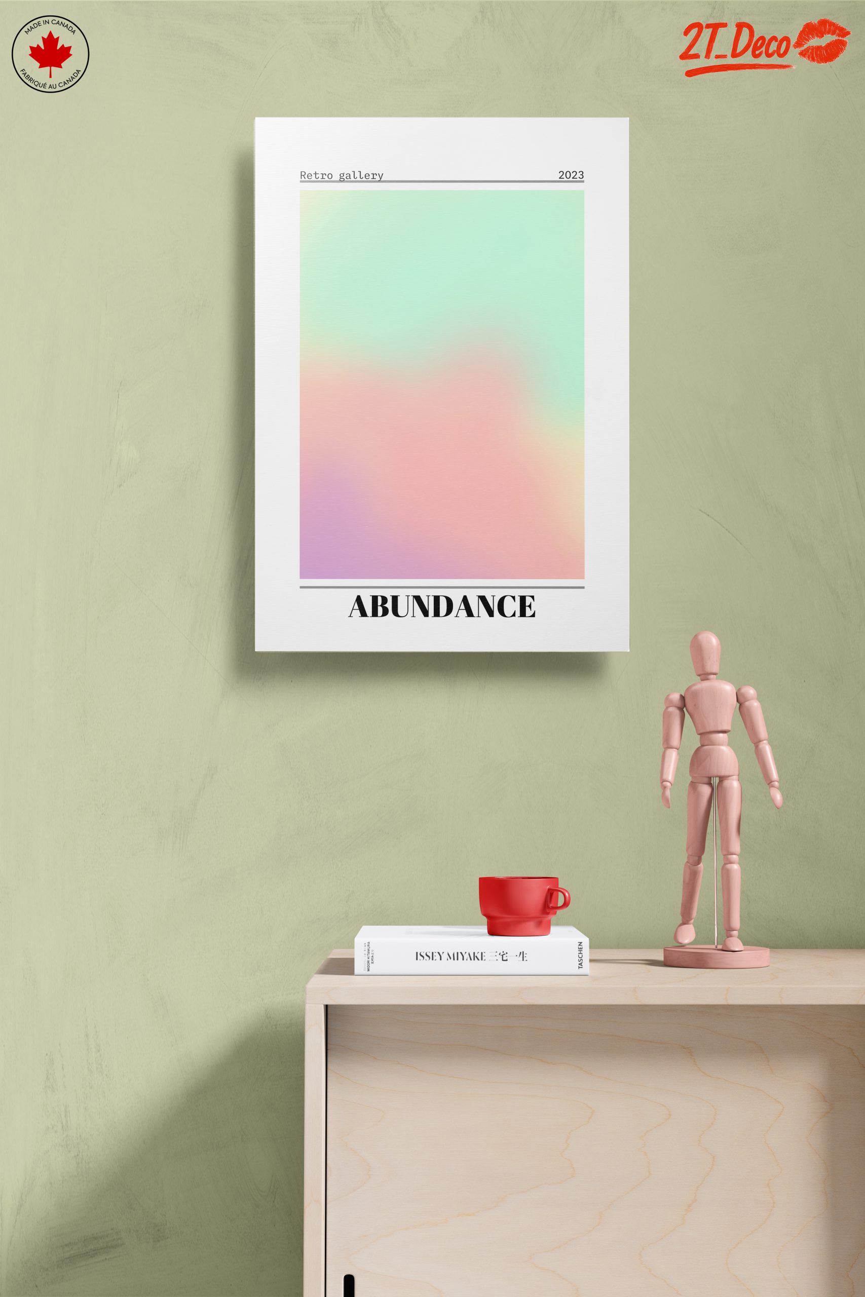 Retro Abstract Art with Soft Colors - Image 14