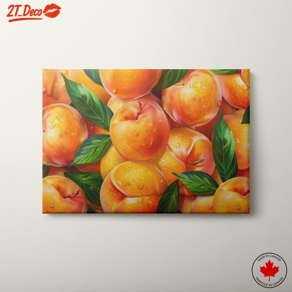 Vibrant Abstract Peach Artwork
