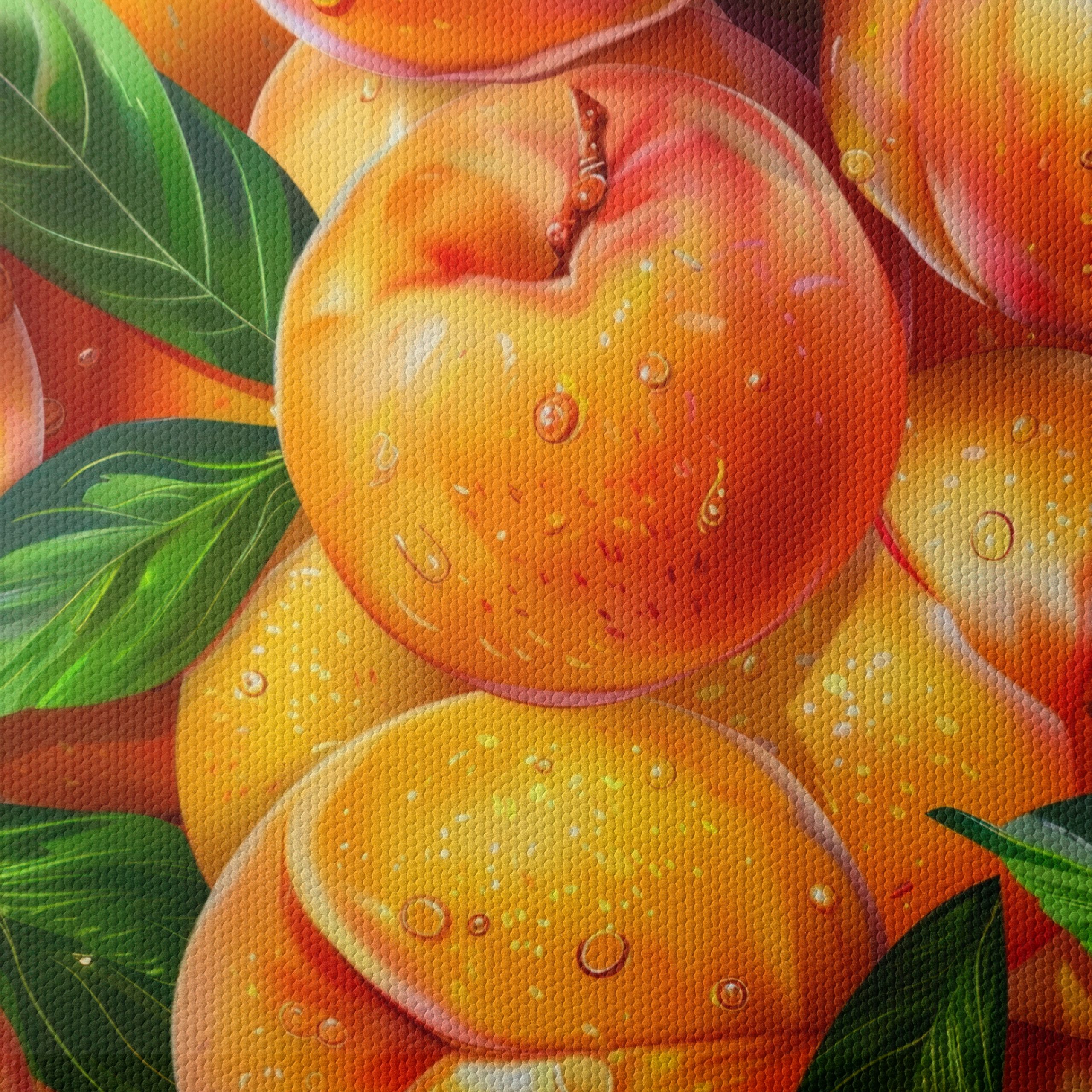 Vibrant Abstract Peach Artwork - Image 4