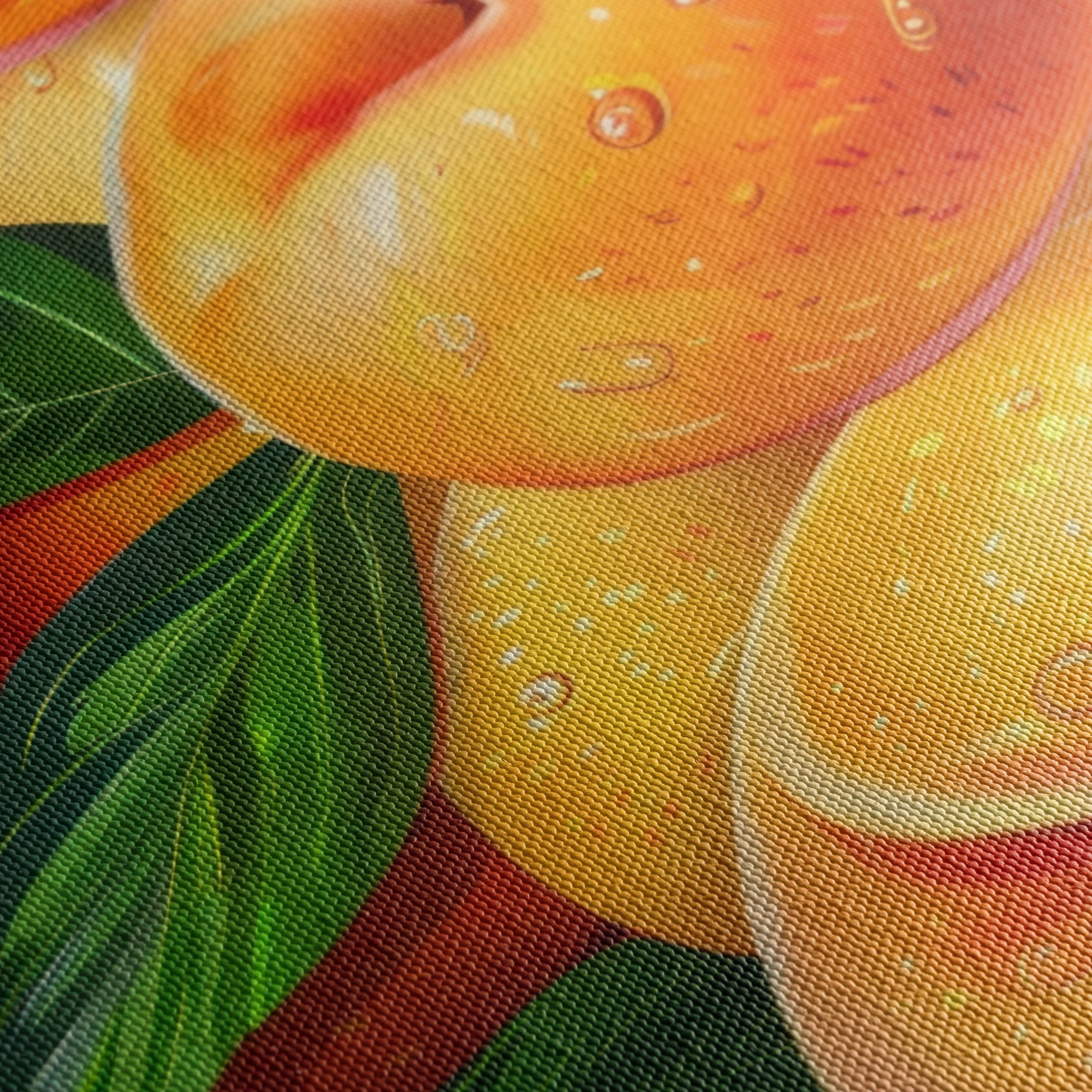 Vibrant Abstract Peach Artwork - Image 5