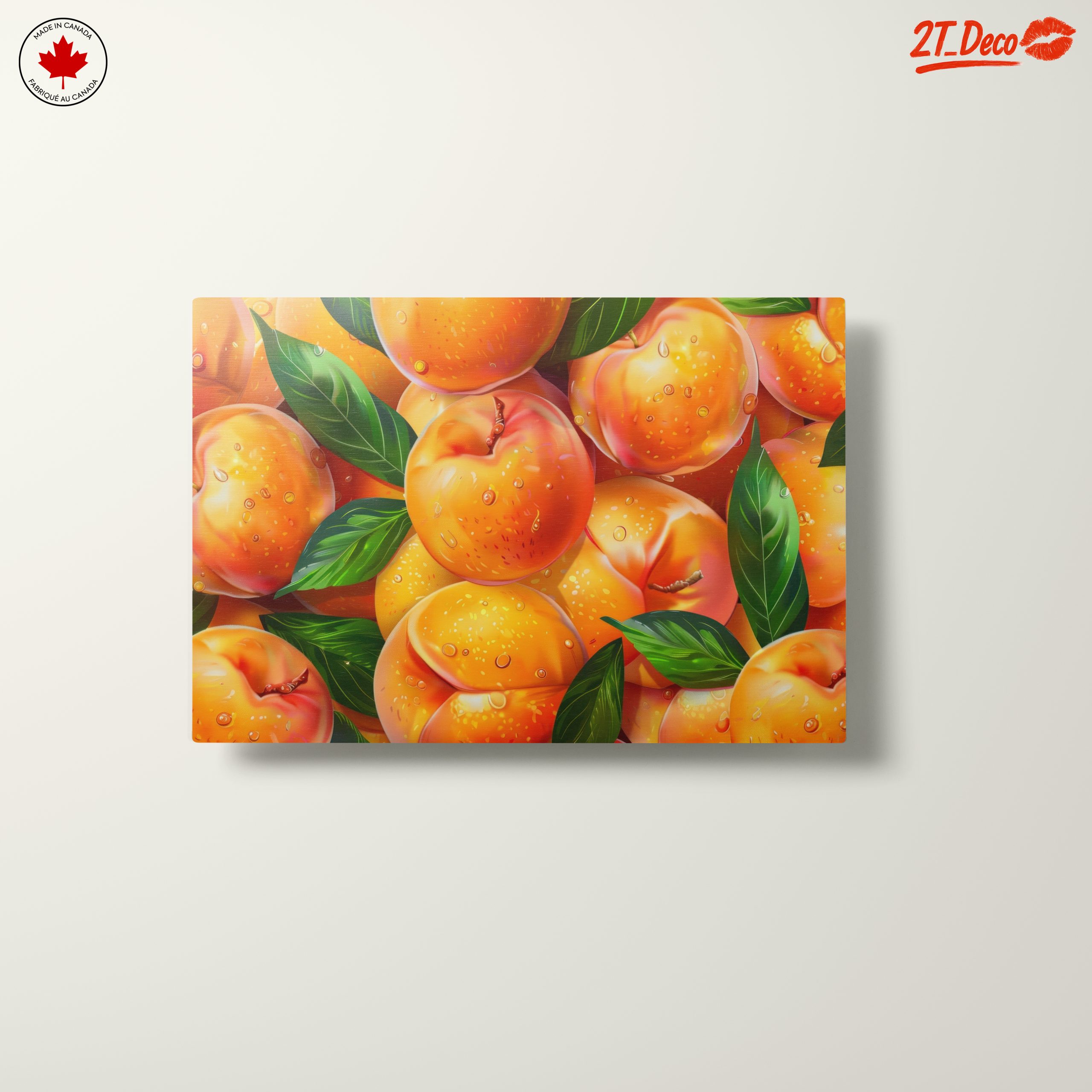 Vibrant Abstract Peach Artwork - Image 10