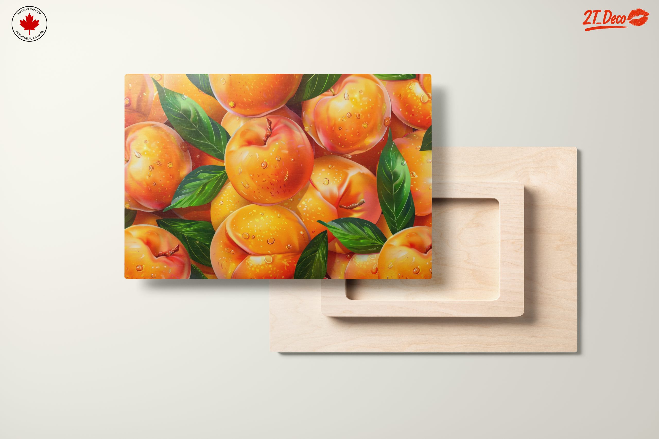 Vibrant Abstract Peach Artwork - Image 11