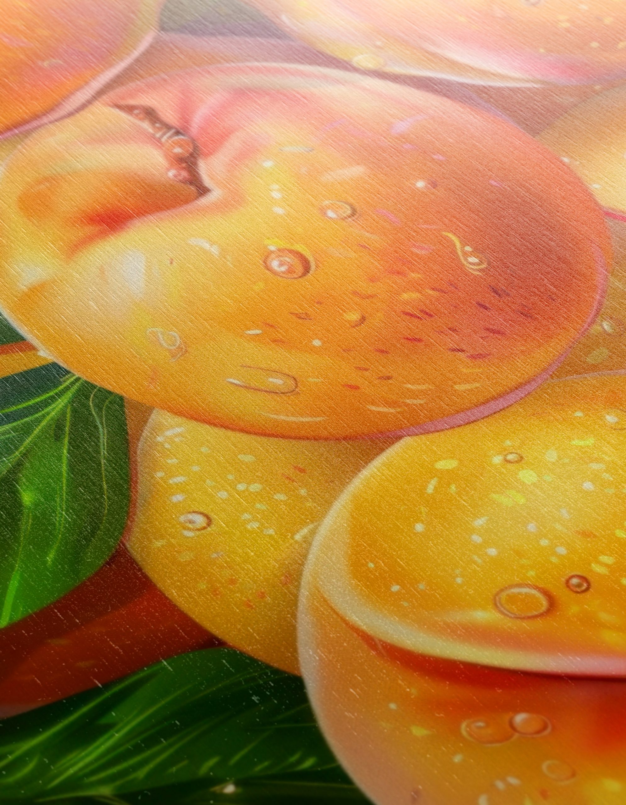 Vibrant Abstract Peach Artwork - Image 12