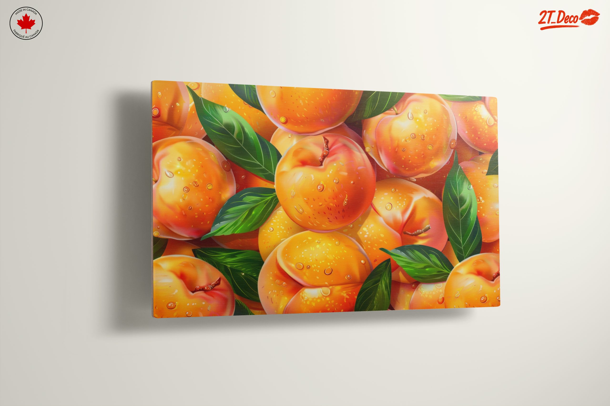 Vibrant Abstract Peach Artwork - Image 13