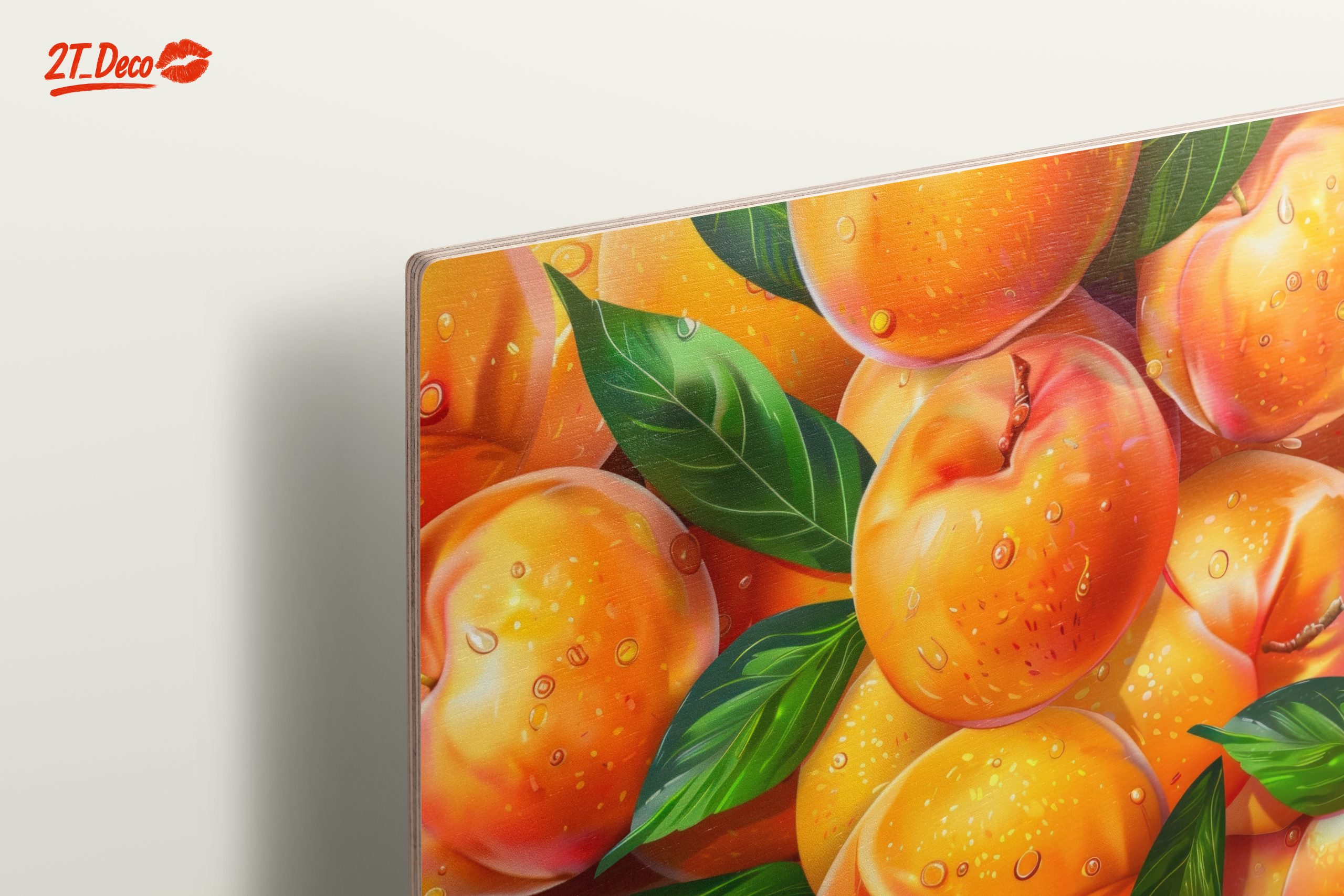 Vibrant Abstract Peach Artwork - Image 15