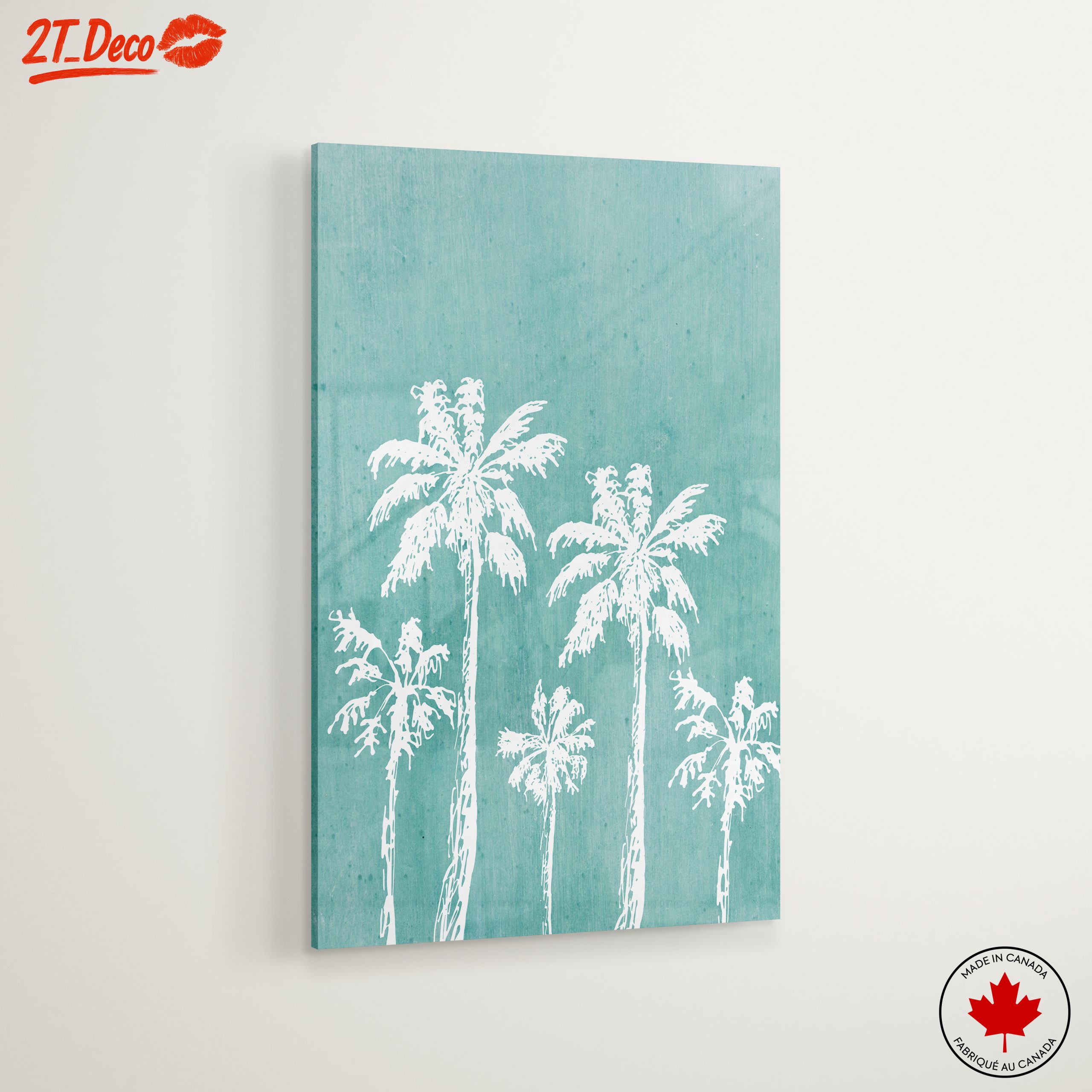 Palm Trees Against Turquoise Backdrop - Image 6