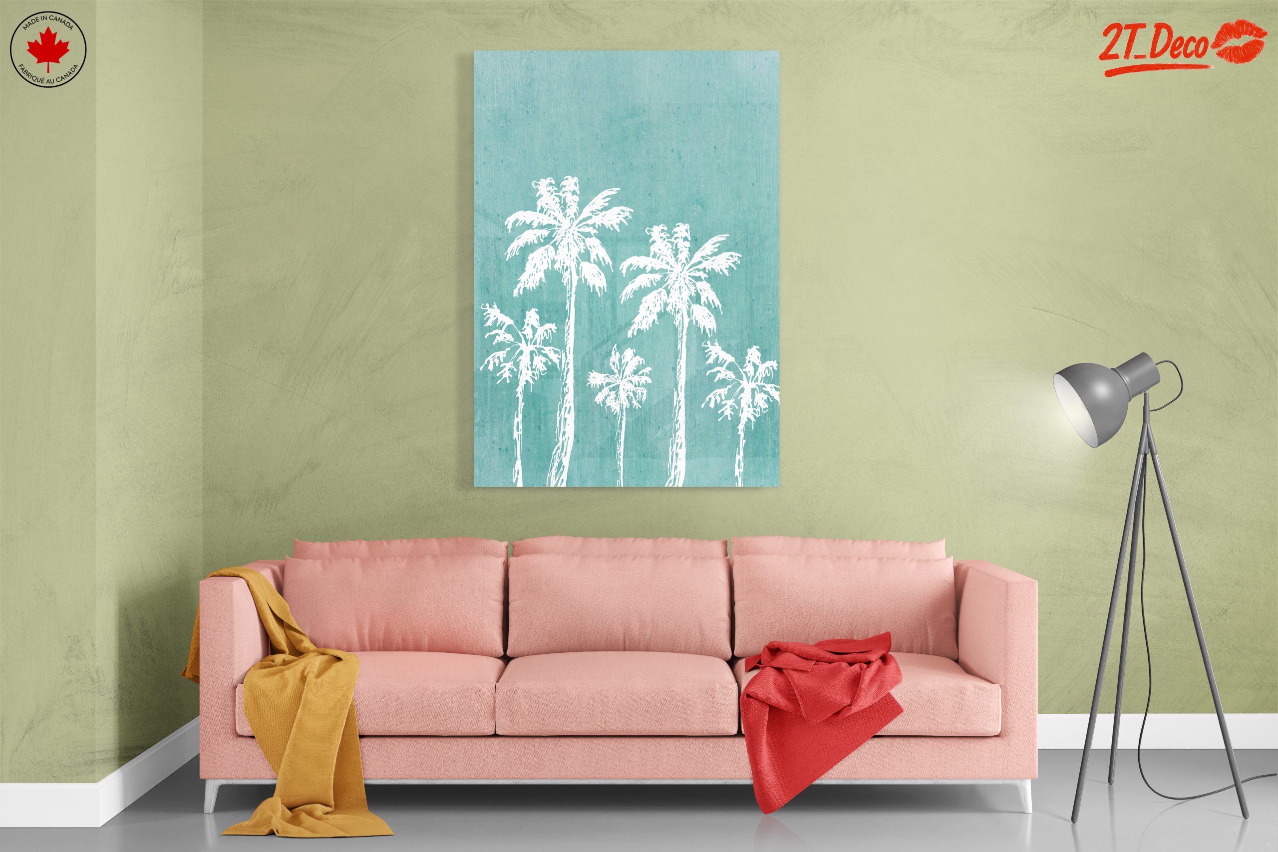 Palm Trees Against Turquoise Backdrop - Image 7