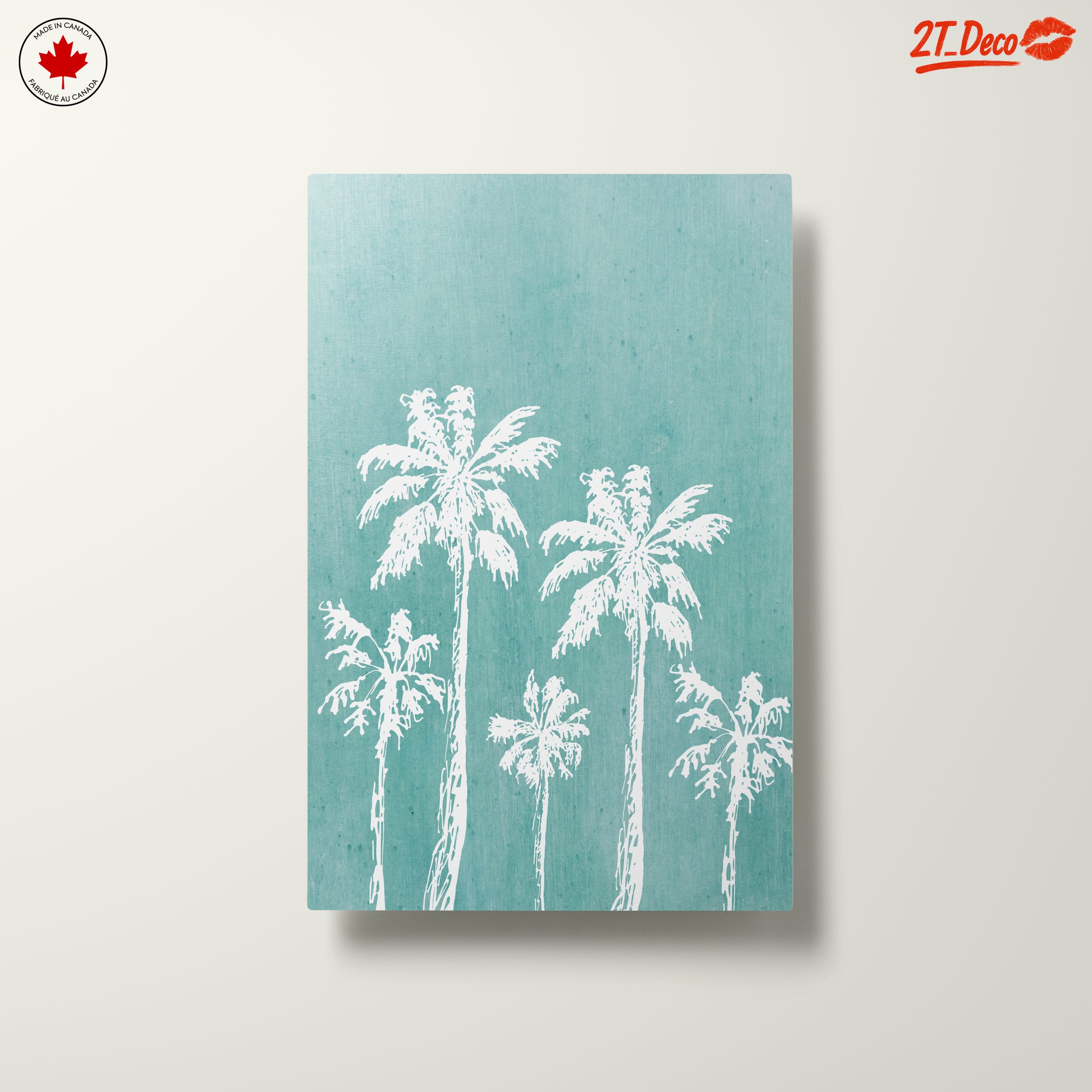 Palm Trees Against Turquoise Backdrop - Image 10