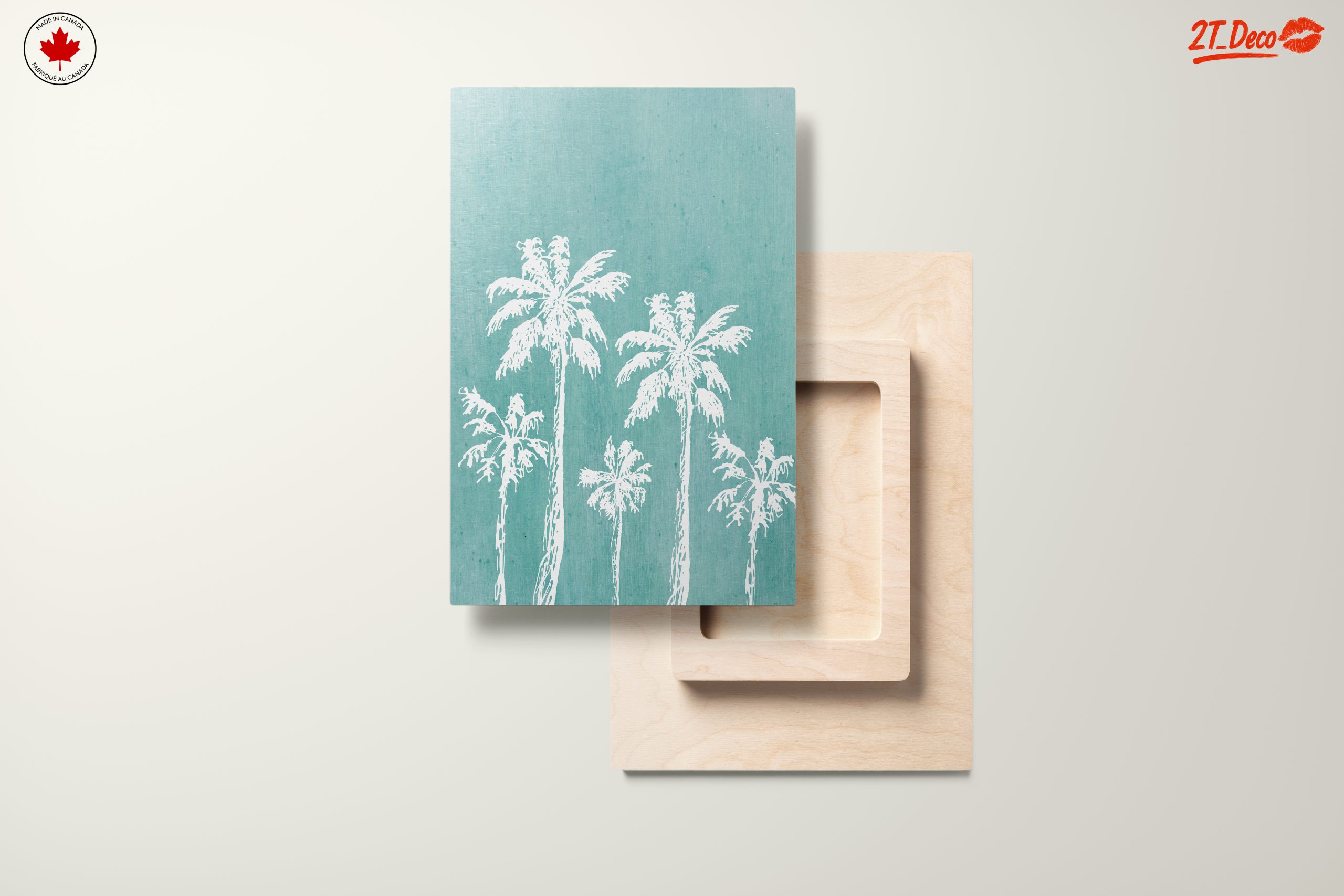 Palm Trees Against Turquoise Backdrop - Image 11
