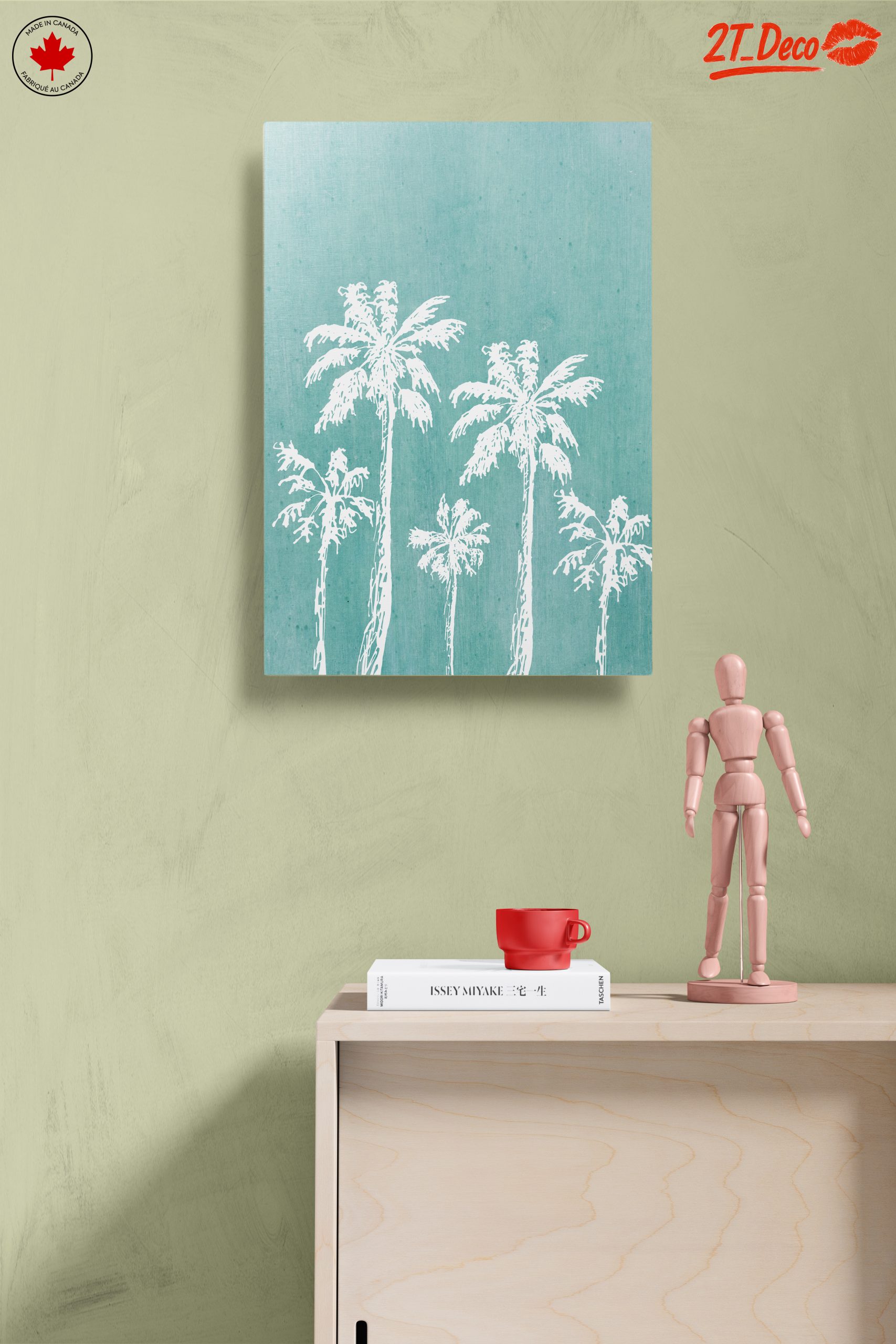 Palm Trees Against Turquoise Backdrop - Image 14